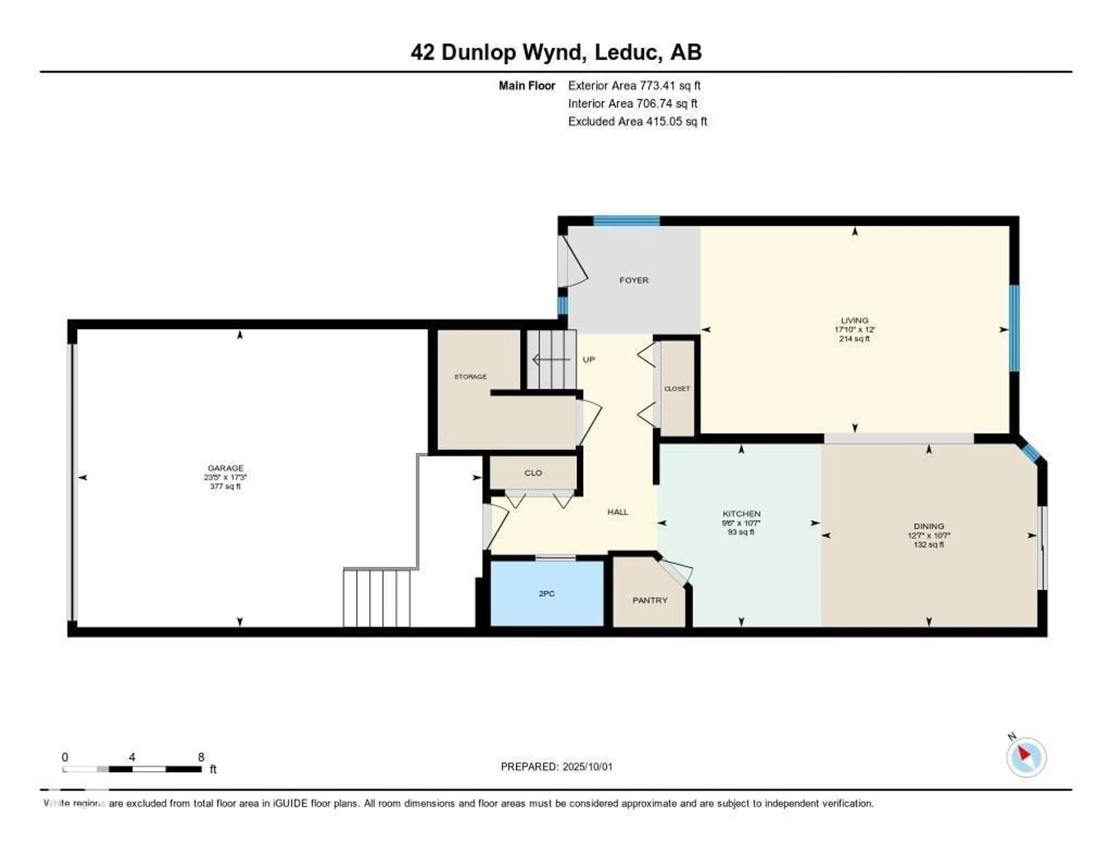 Floor plan for 42 DUNLOP WD, Leduc Alberta T9E0N3