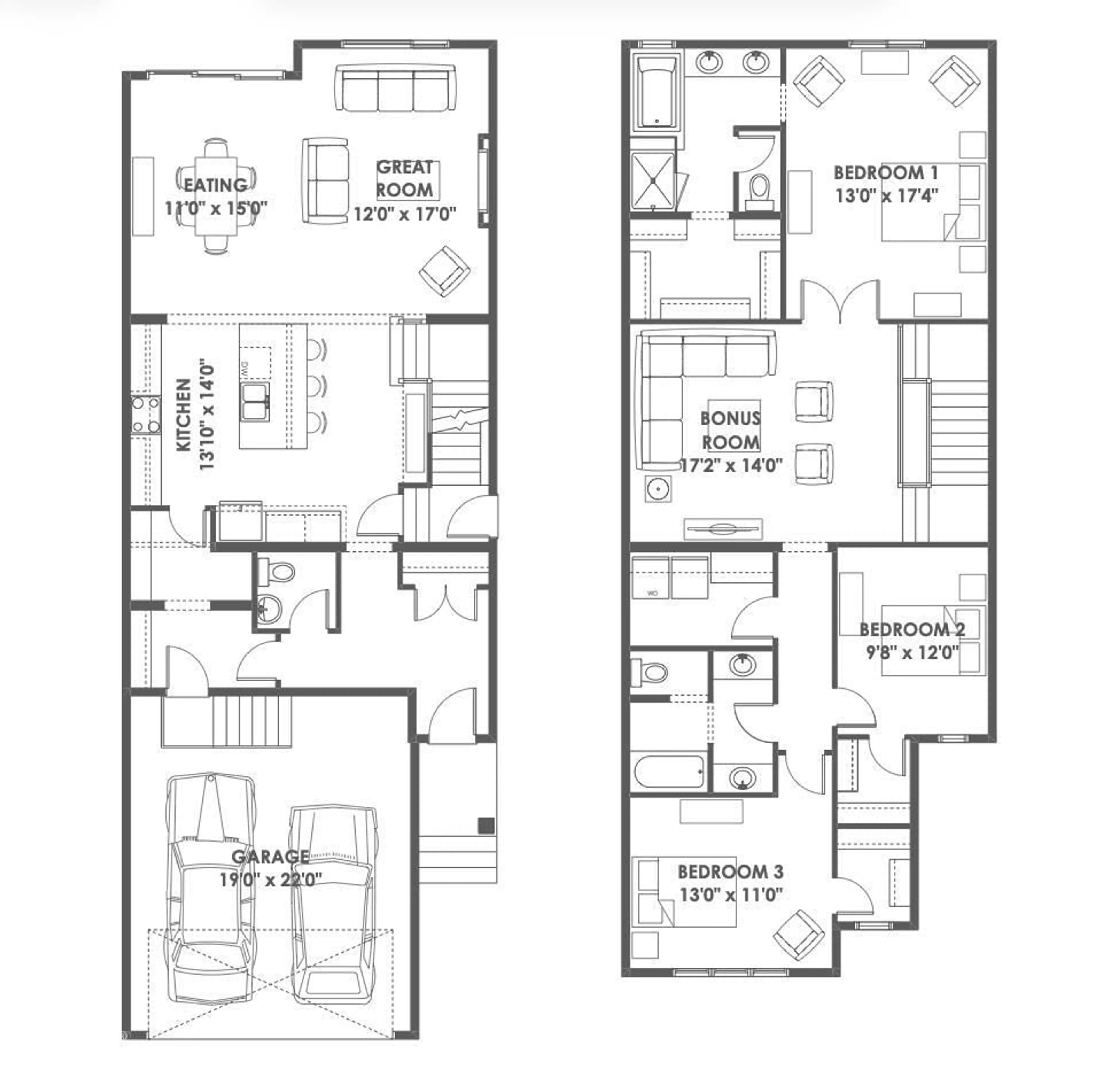 Floor plan for 322 STILES BN, Leduc Alberta T9E1V4