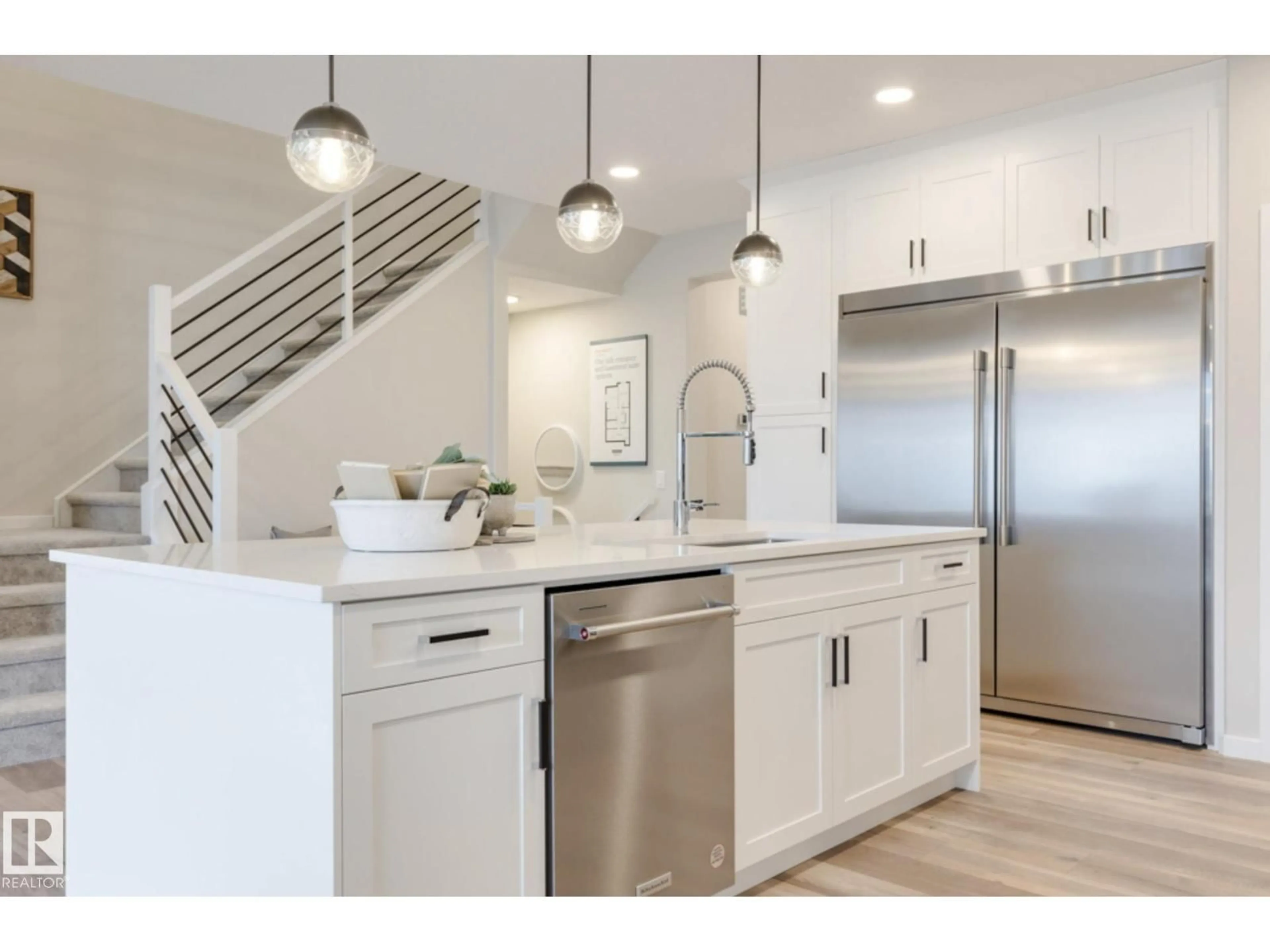 Open concept kitchen, unknown for 322 STILES BN, Leduc Alberta T9E1V4