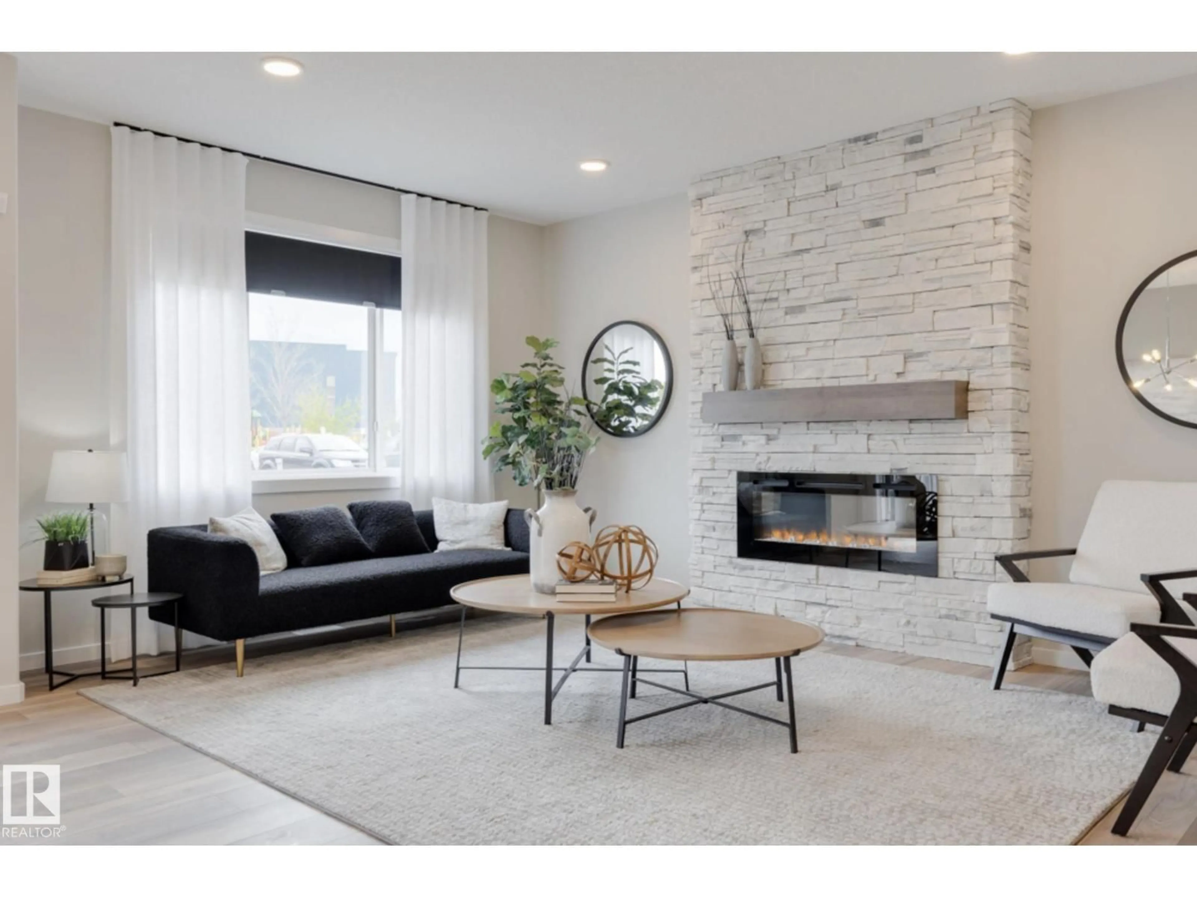 Living room with furniture, unknown for 322 STILES BN, Leduc Alberta T9E1V4