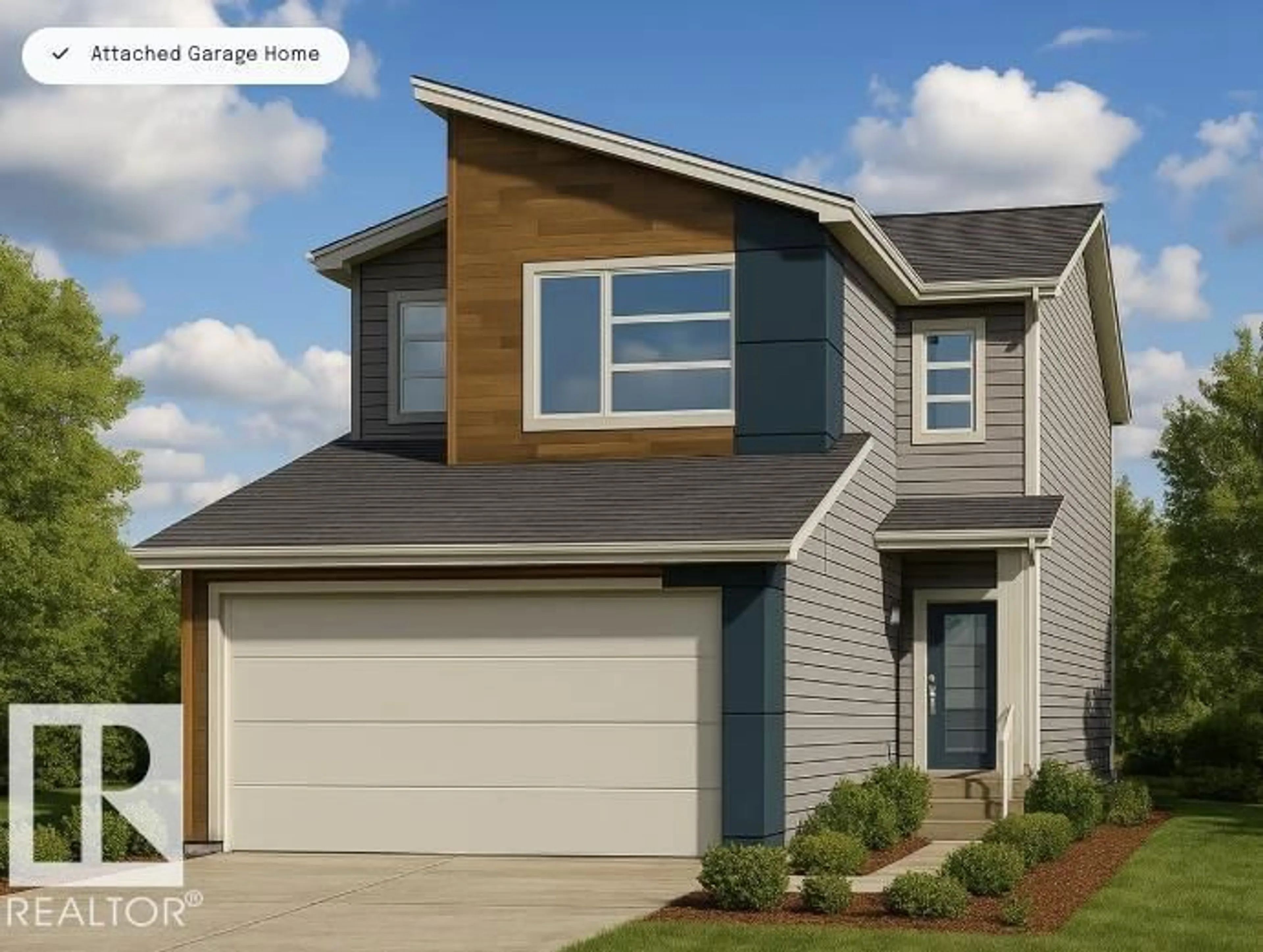 Home with vinyl exterior material, street for 22556 87 AV, Edmonton Alberta T5T7H8