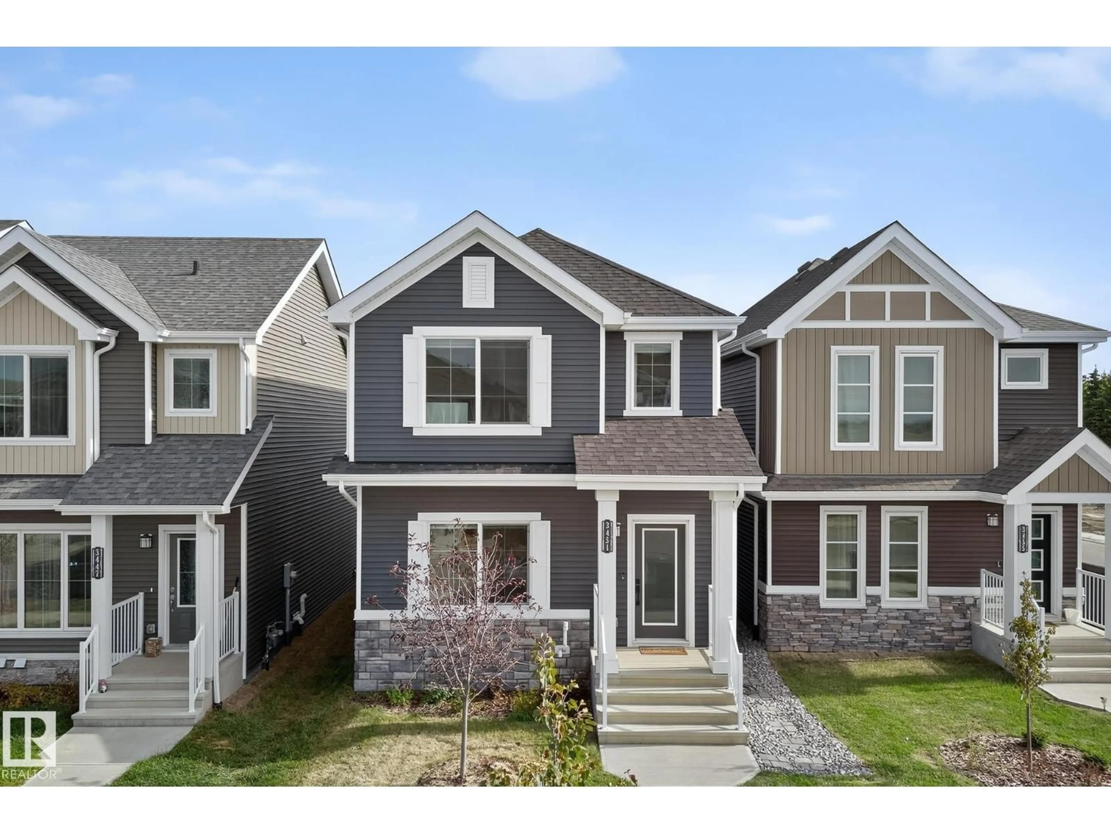 Home with vinyl exterior material, street for SW - 3451 169 ST, Edmonton Alberta T6W5M4