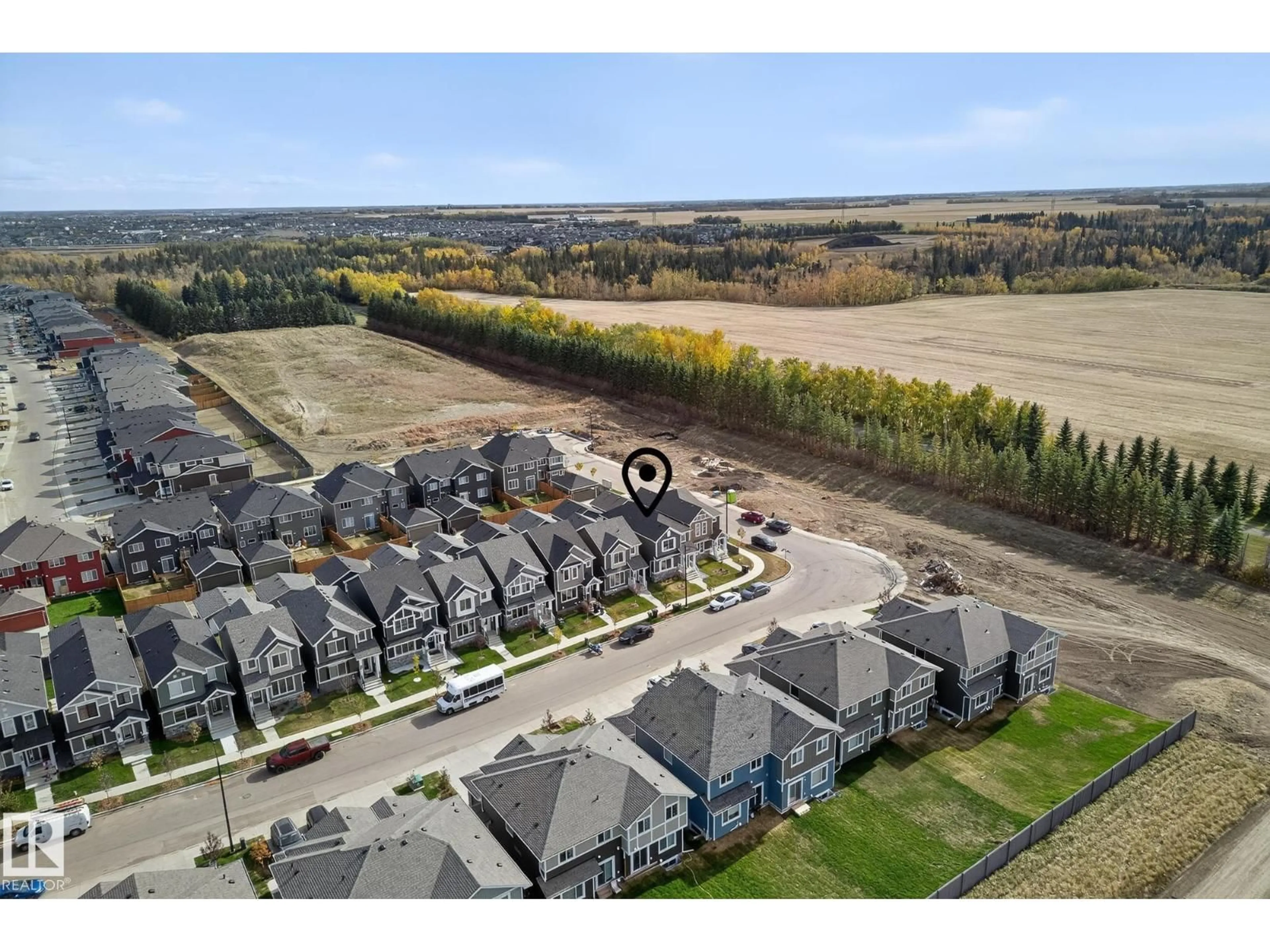 A pic from outside/outdoor area/front of a property/back of a property/a pic from drone, street for SW - 3451 169 ST, Edmonton Alberta T6W5M4