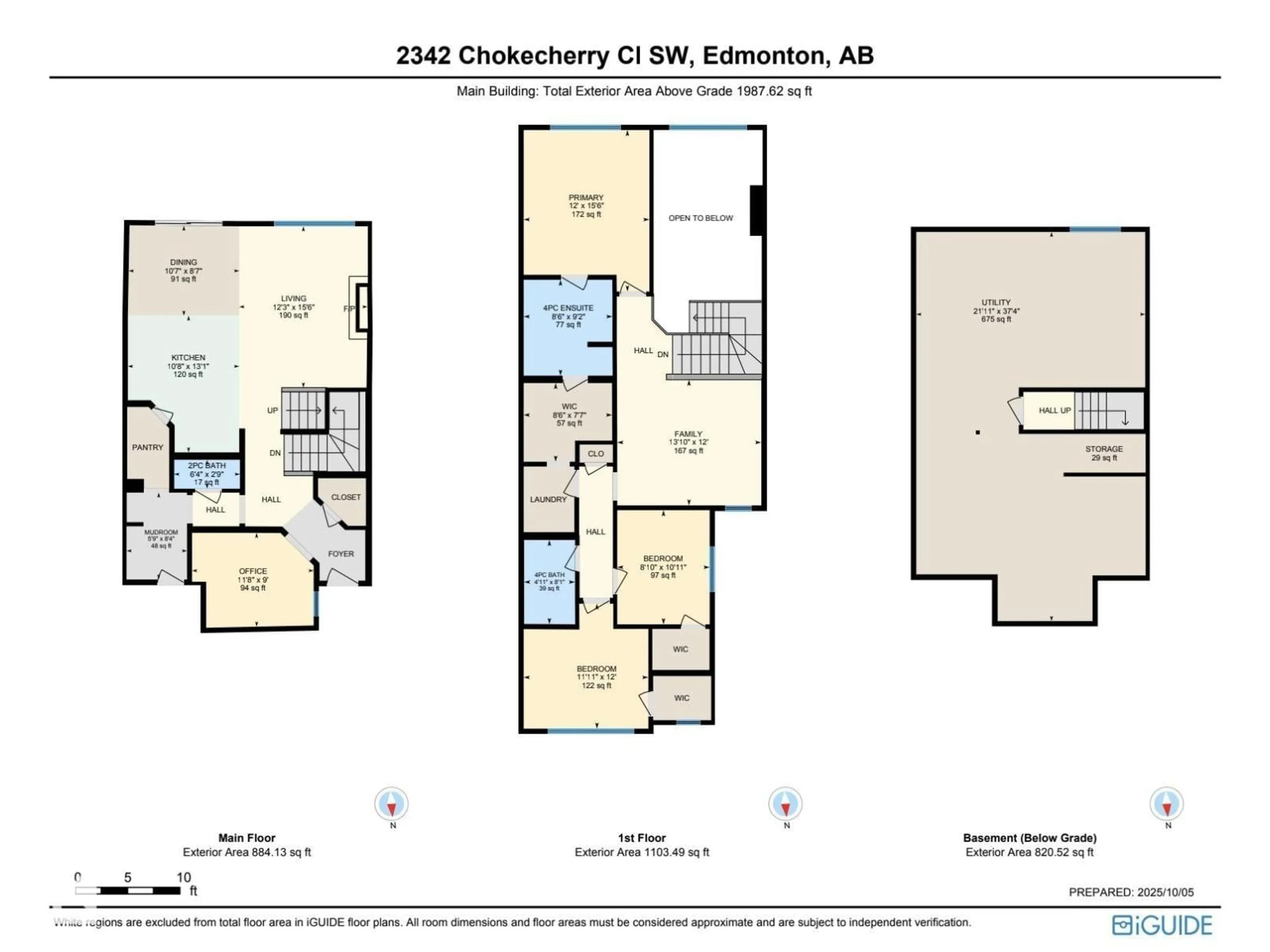 Floor plan for 2342 CHOKECHERRY CL, Edmonton Alberta T6X2M8