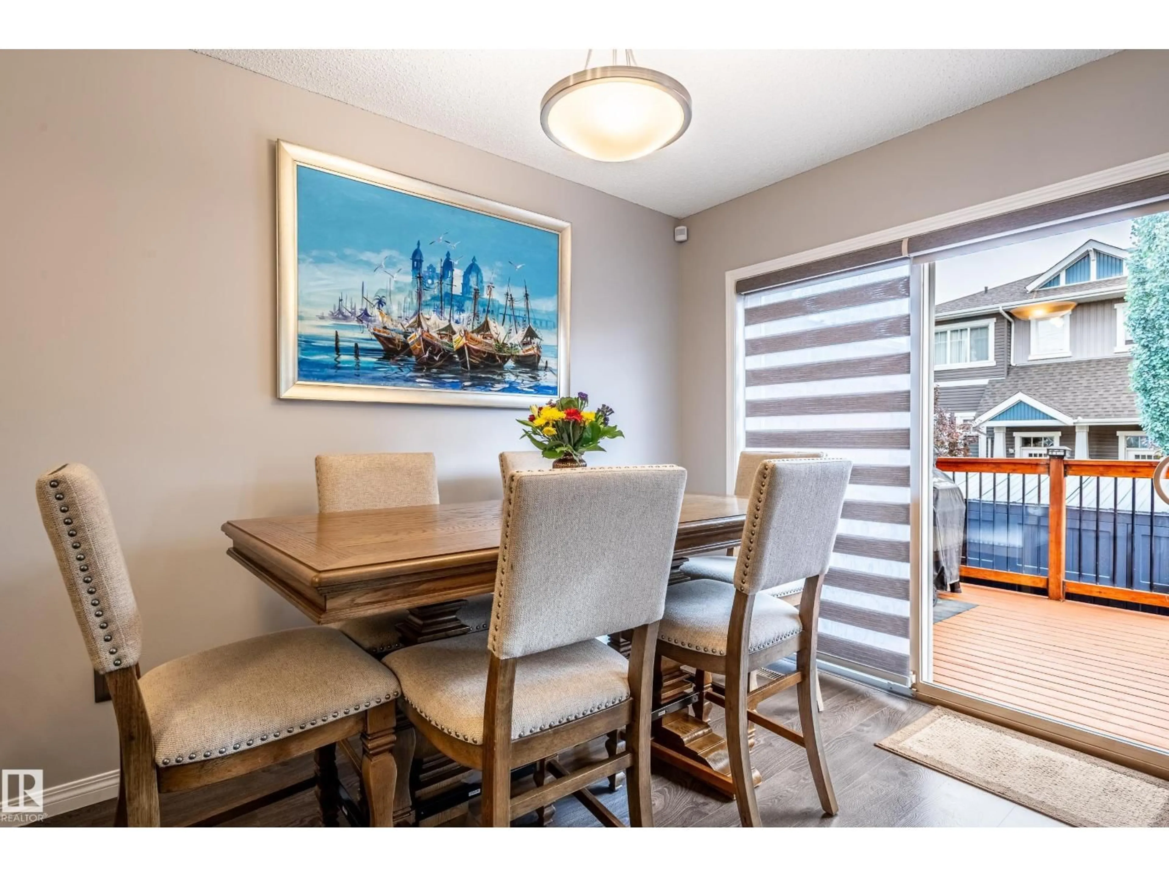 Dining room, wood/laminate floor for 1737 CHAPMAN WY, Edmonton Alberta T6W2E8