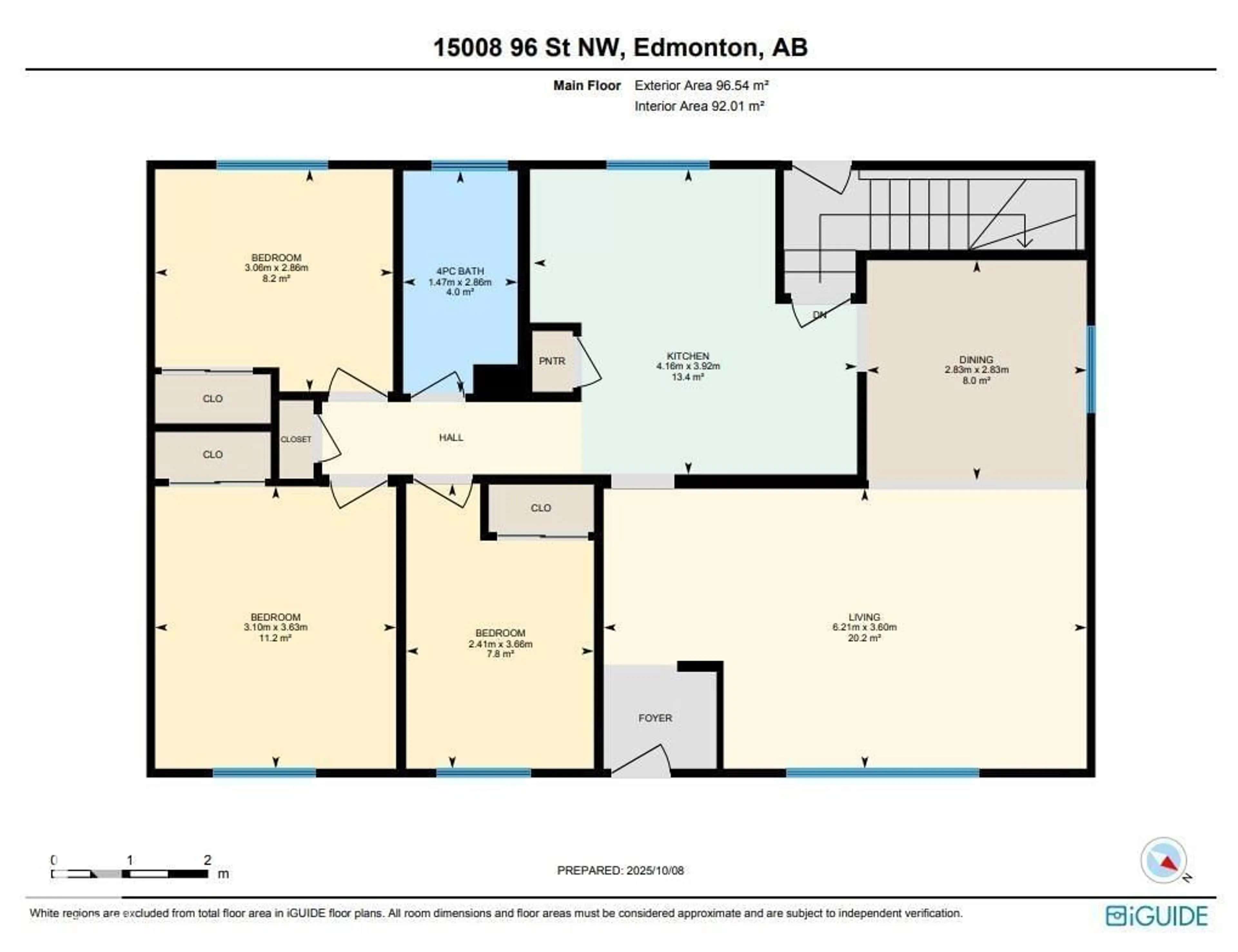 Floor plan for NW - 15008 96 ST, Edmonton Alberta T5E4W7