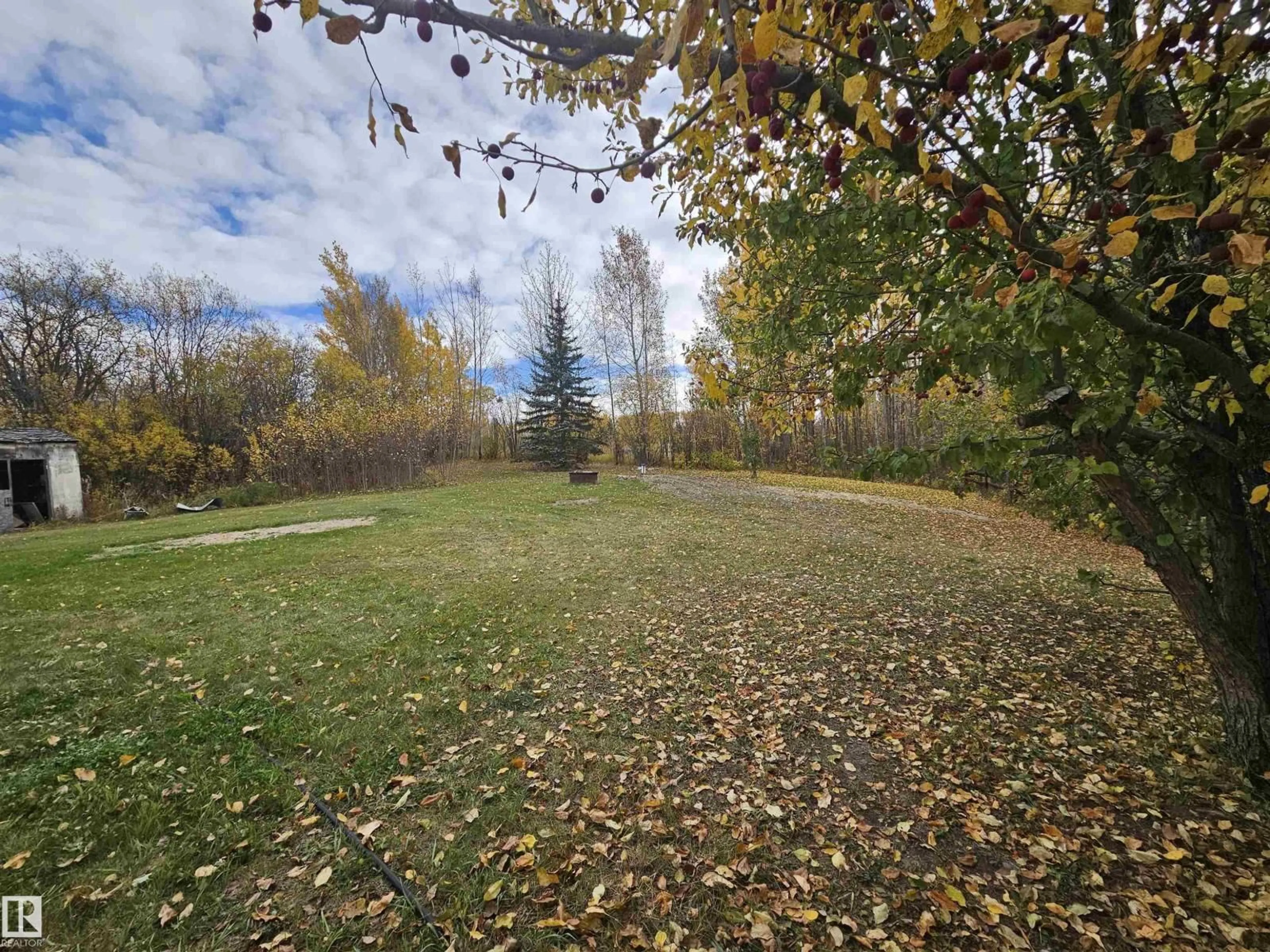 A pic from outside/outdoor area/front of a property/back of a property/a pic from drone, forest/trees view for #46 - 54222 RGE ROAD 25, Rural Lac Ste. Anne County Alberta T0E1V0