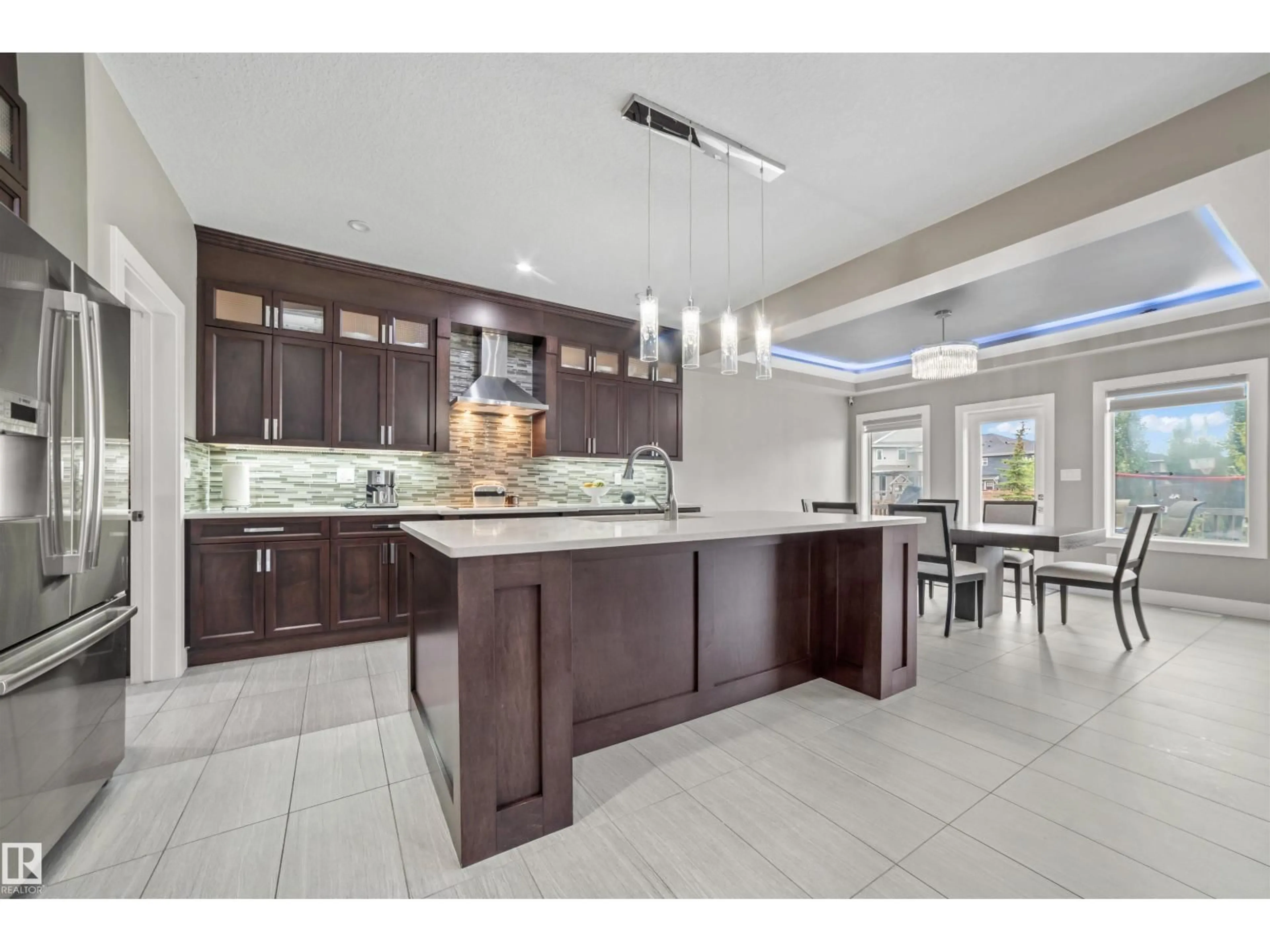 Open concept kitchen, ceramic/tile floor for 1960 ADAMSON TC, Edmonton Alberta T6W1A8