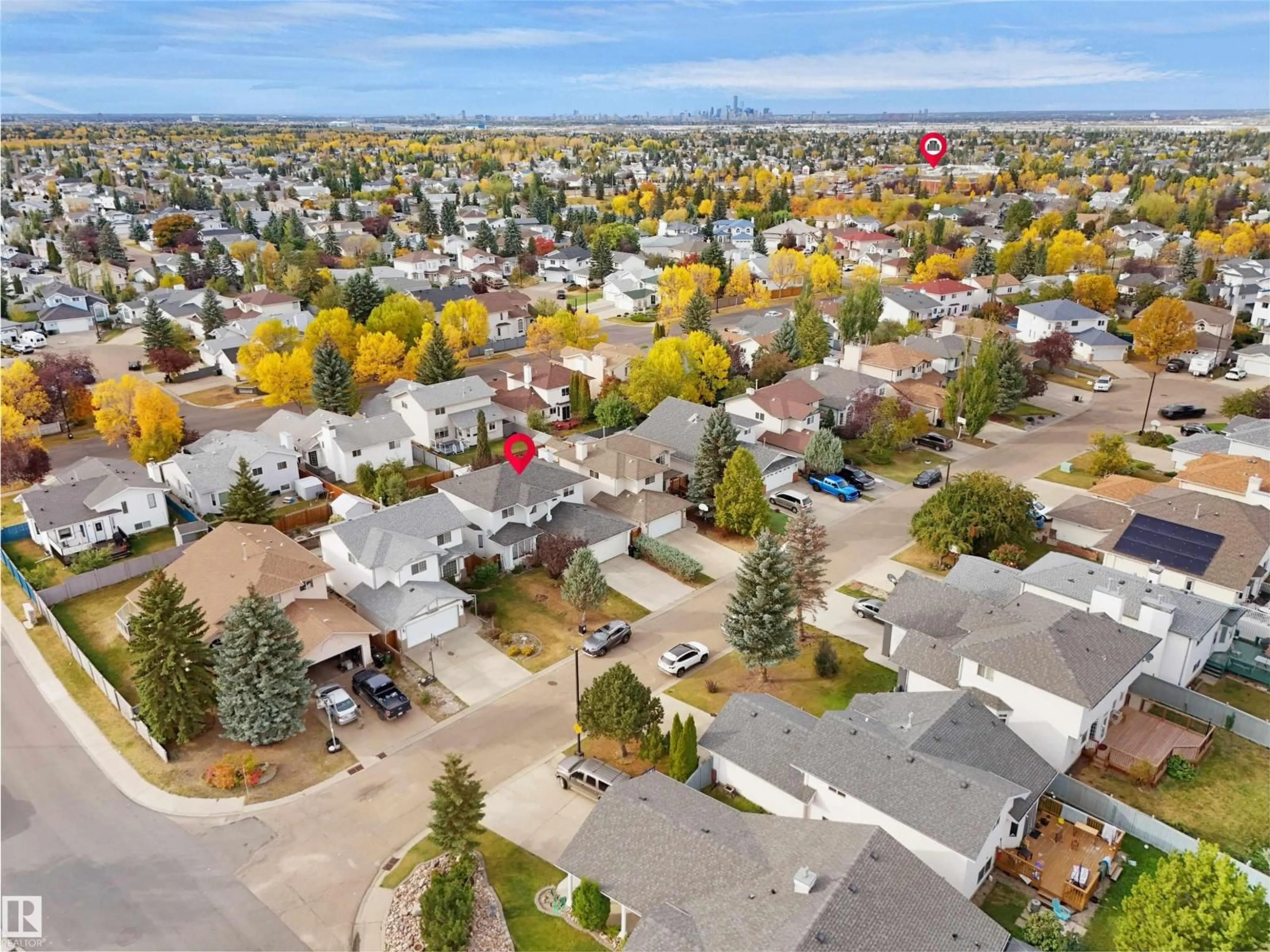 A pic from outside/outdoor area/front of a property/back of a property/a pic from drone, street for 3628 31 ST, Edmonton Alberta T5T1J8
