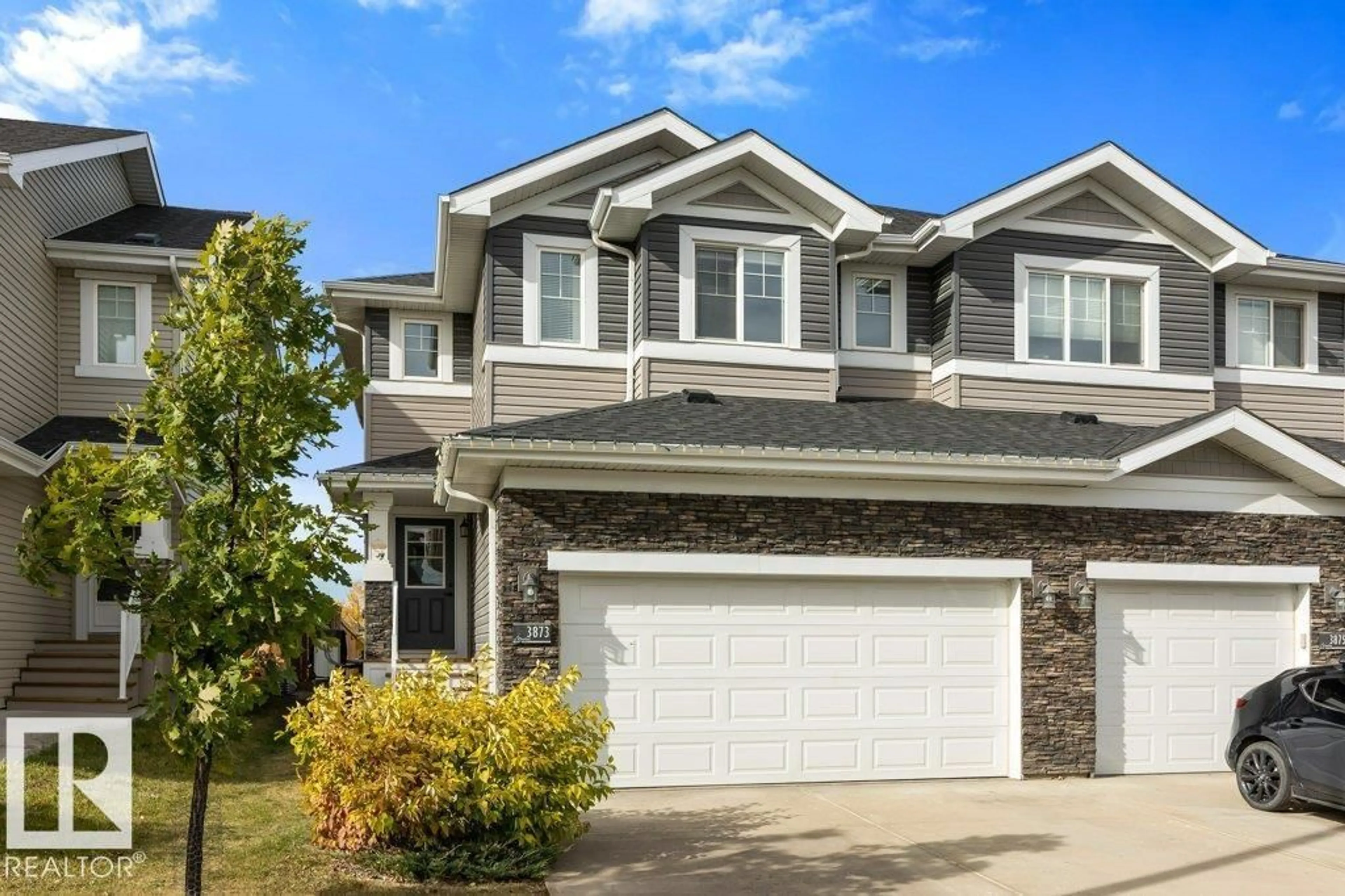 Home with vinyl exterior material, street for 3873 ROBINS CR, Edmonton Alberta T5S0M8