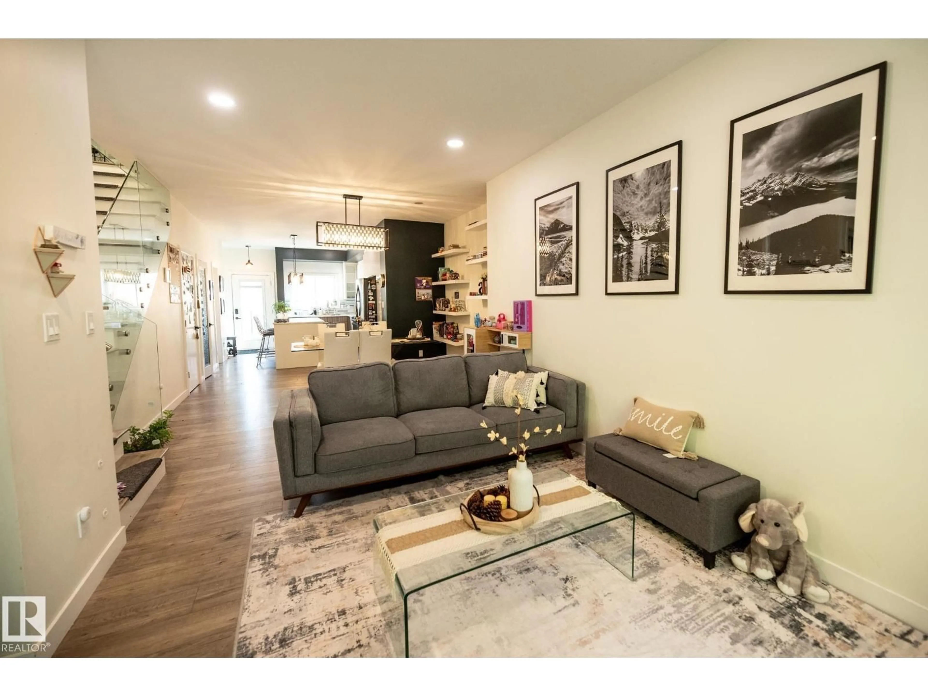 Living room with furniture, unknown for NW - 12939 114 ST, Edmonton Alberta T5E5C7