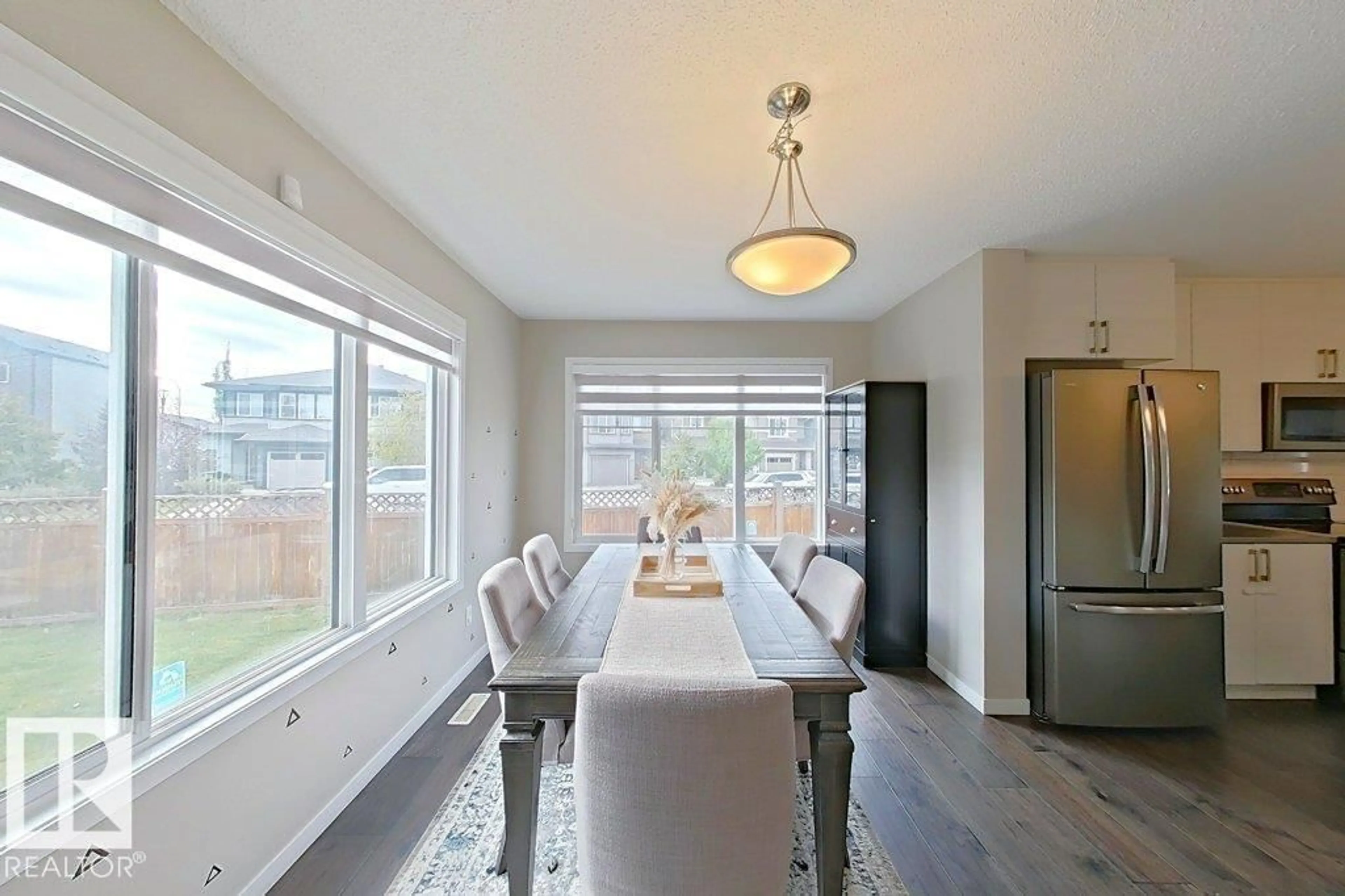 Dining room, wood/laminate floor for 4303 PROWSE LINK, Edmonton Alberta T6W3A7