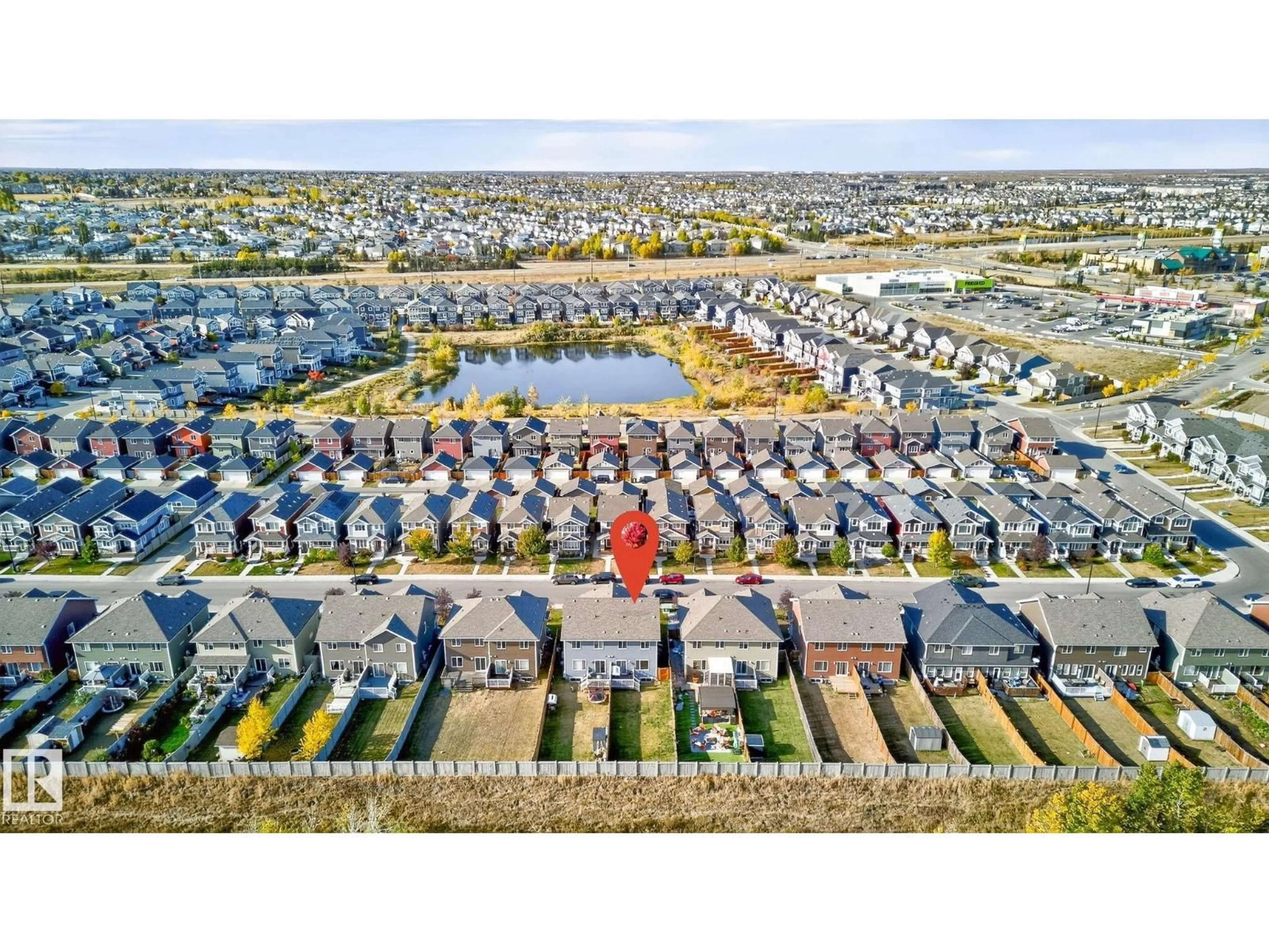 A pic from outside/outdoor area/front of a property/back of a property/a pic from drone, street for 527 EBBERS WY, Edmonton Alberta T5Y3T8