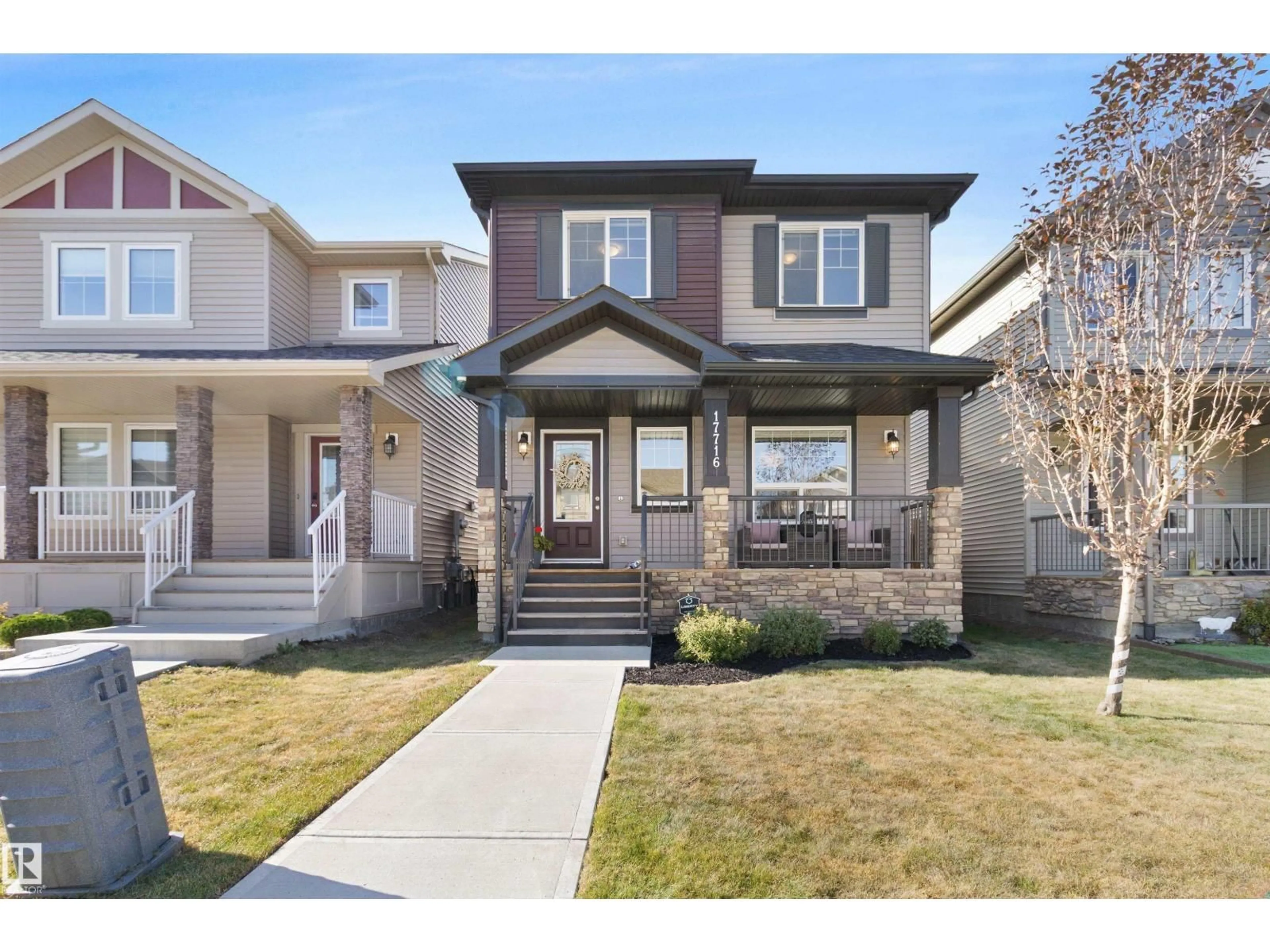 Home with brick exterior material, street for NW - 17716 64 ST, Edmonton Alberta T5Y3X4