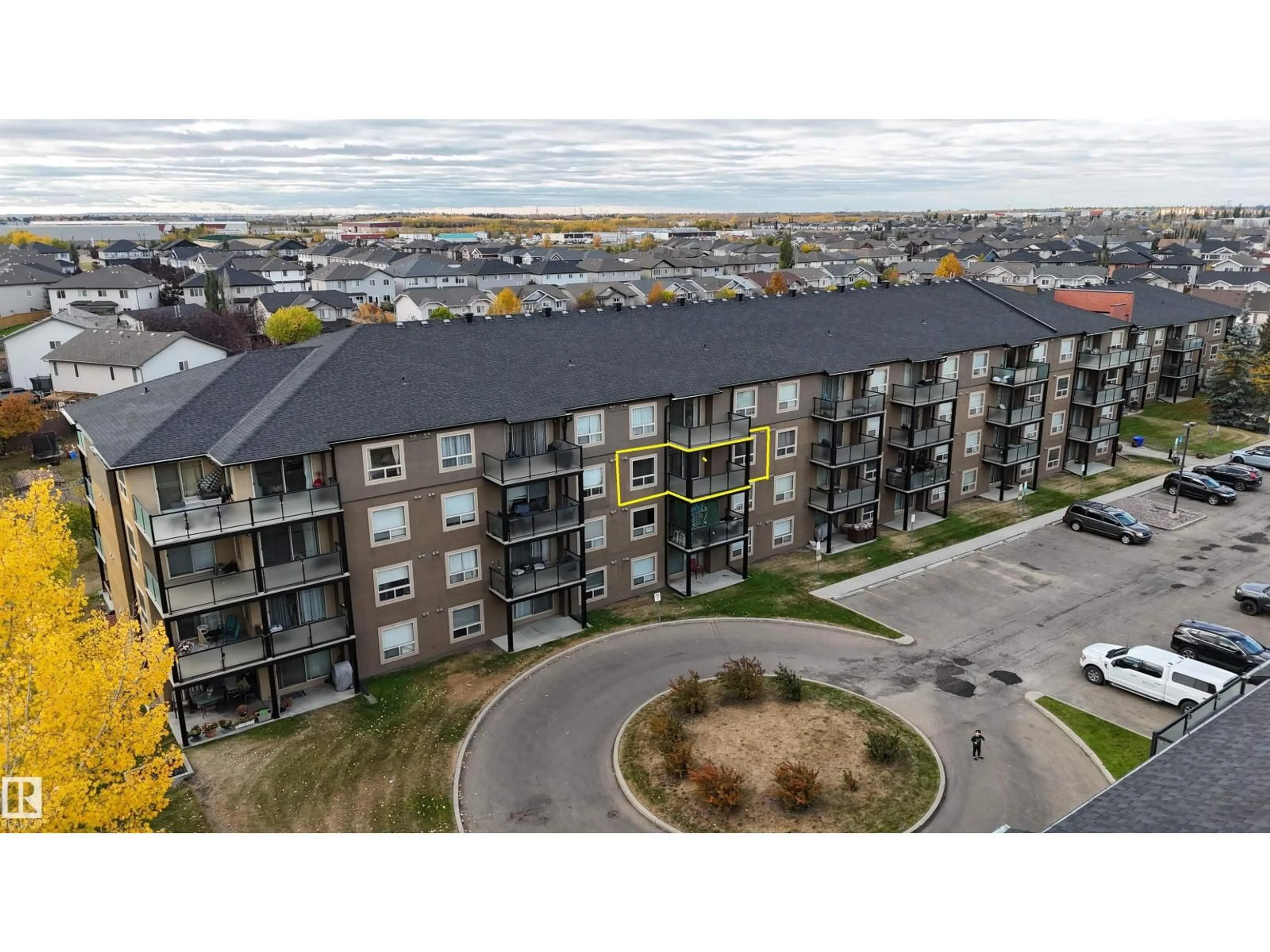 A pic from outside/outdoor area/front of a property/back of a property/a pic from drone, unknown for #306 - 13908 136 ST, Edmonton Alberta T6V1Y4