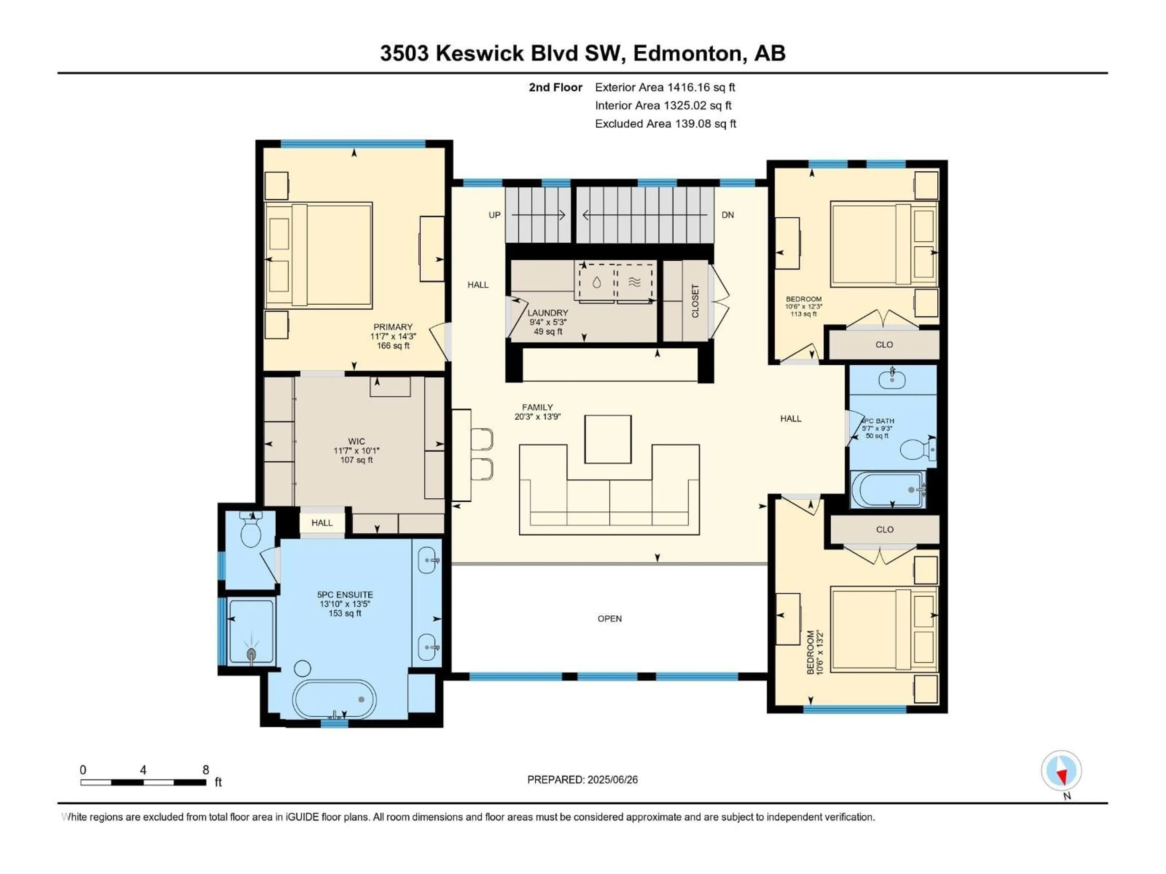 Floor plan for 3503 KESWICK BV, Edmonton Alberta T6W4V6
