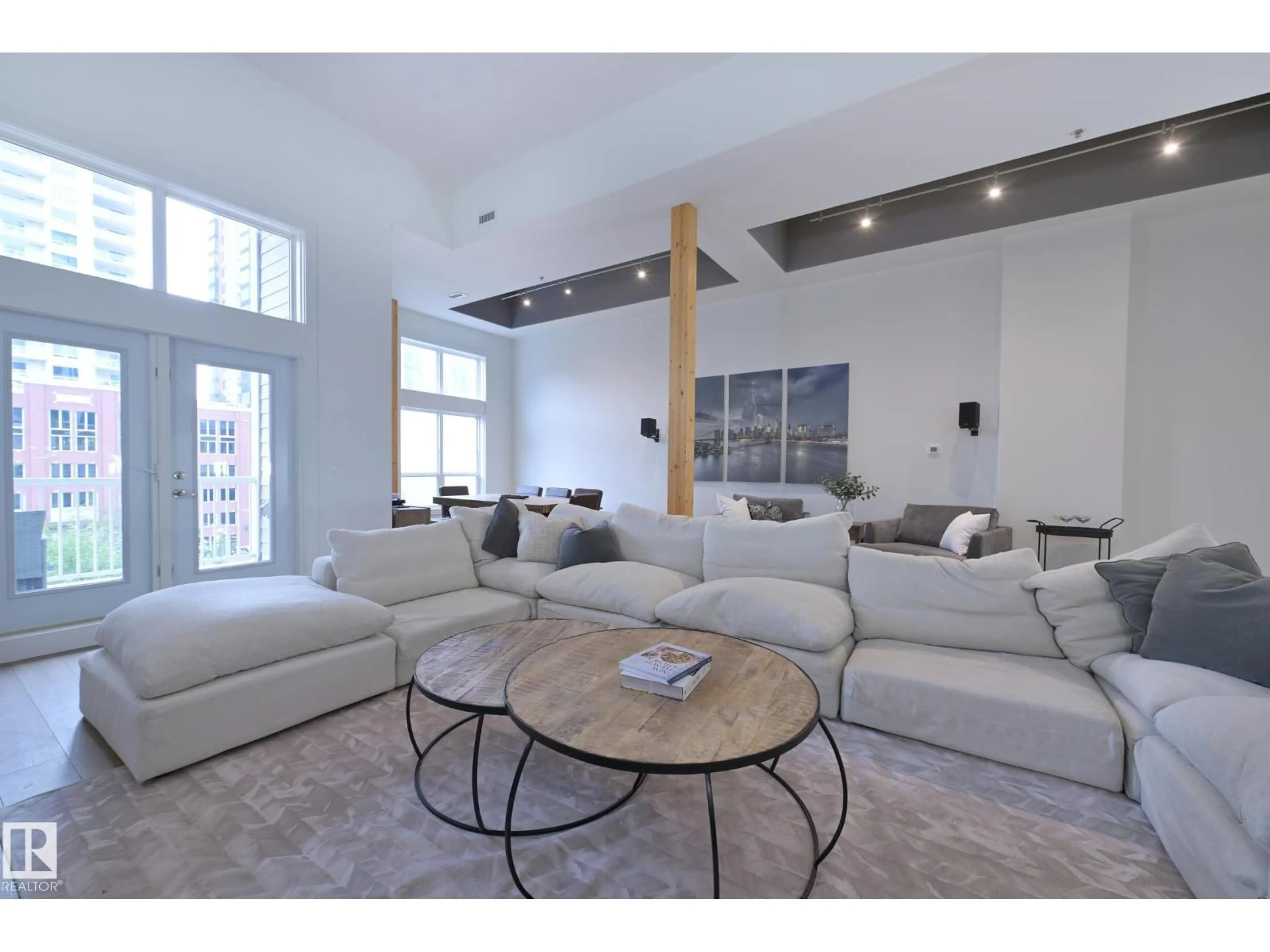 Living room with furniture, unknown for 403 - 10154 103 ST, Edmonton Alberta T5J0X7