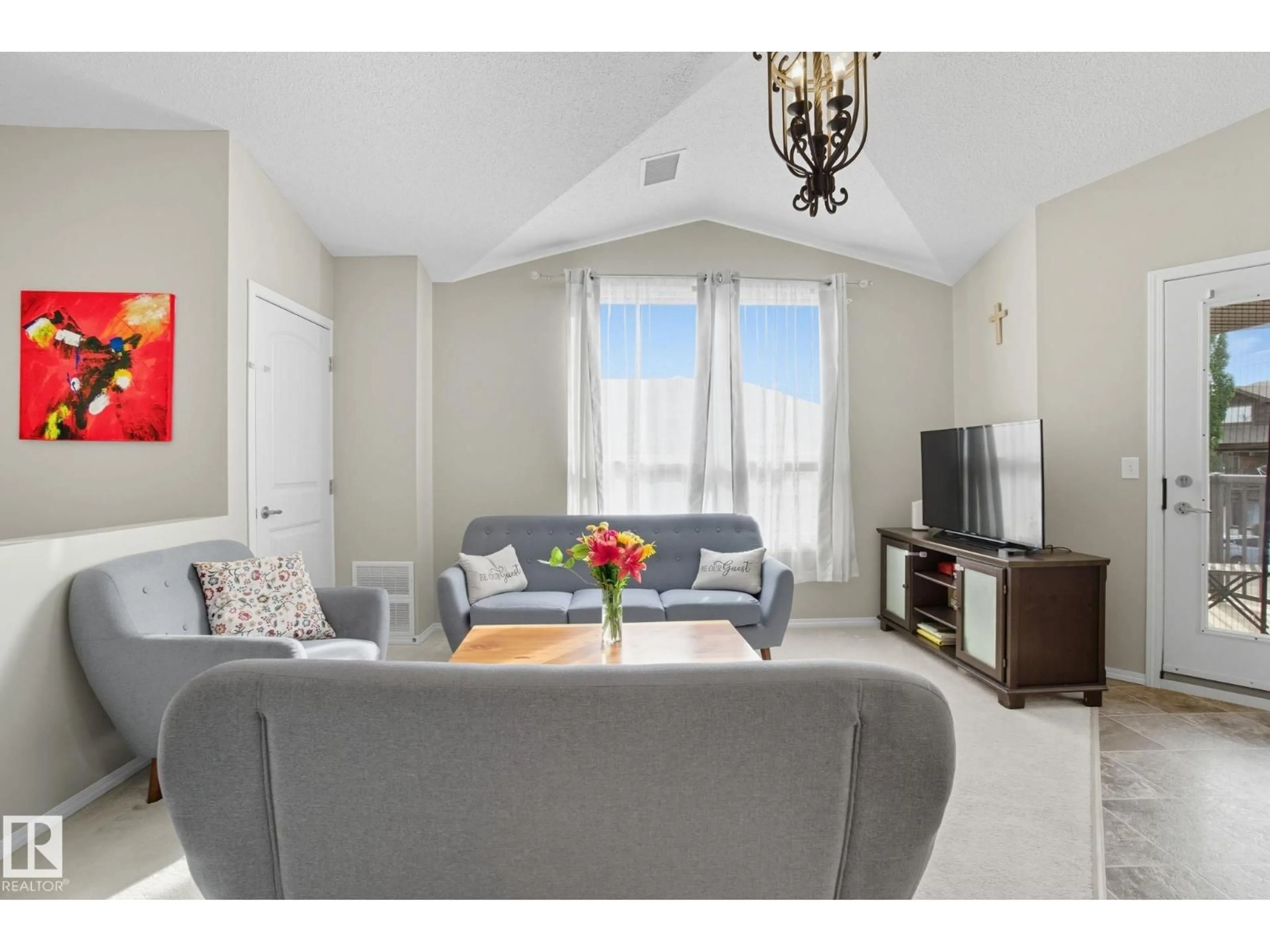Living room with furniture, unknown for #34 - 604 62 ST, Edmonton Alberta T6X0K4