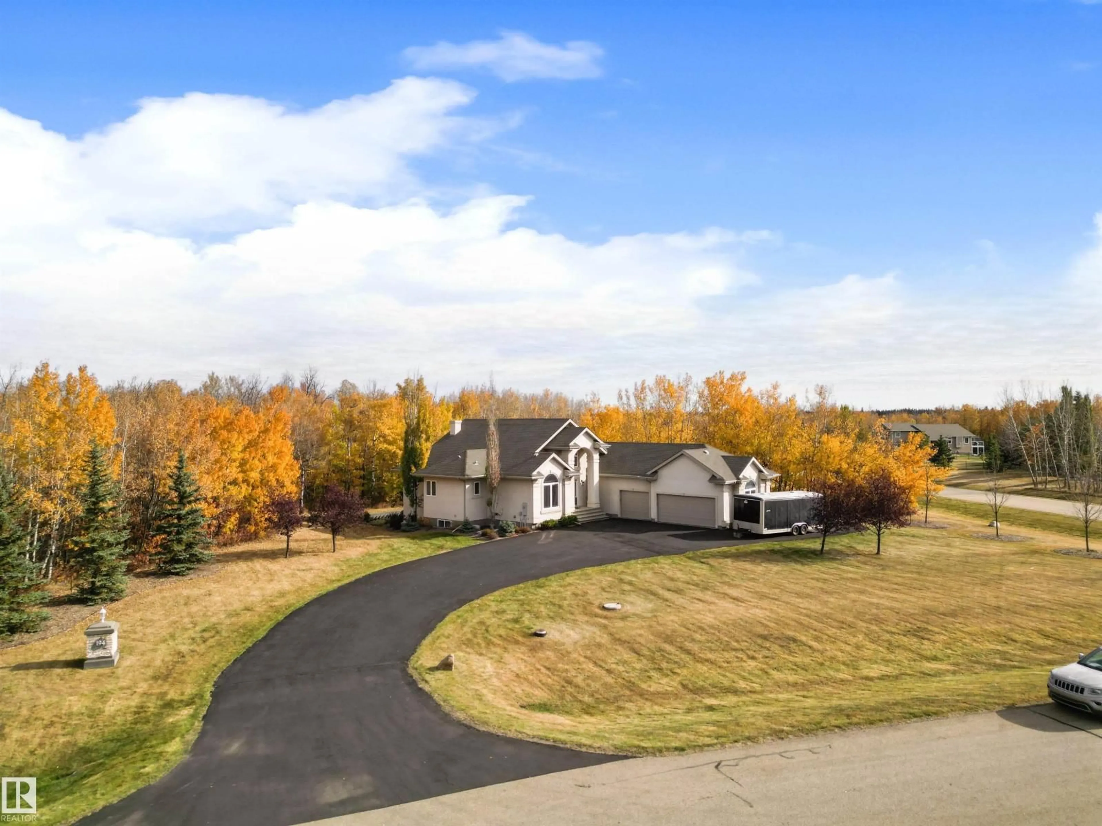 A pic from outside/outdoor area/front of a property/back of a property/a pic from drone, unknown for 52422 - 194 RGE ROAD 224, Rural Strathcona County Alberta T8A6N1