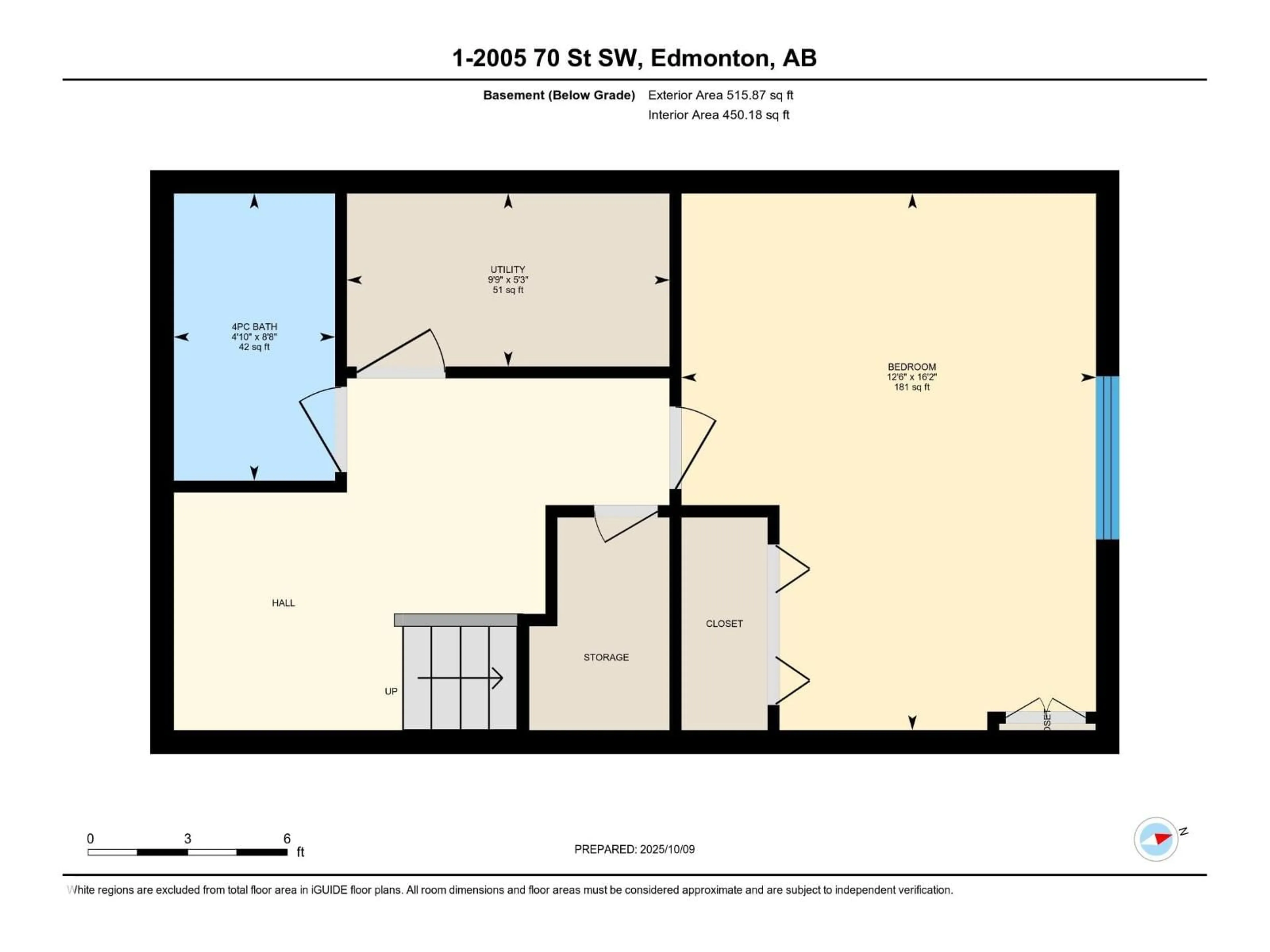 Floor plan for 2005 70 ST, Edmonton Alberta T6X0T9
