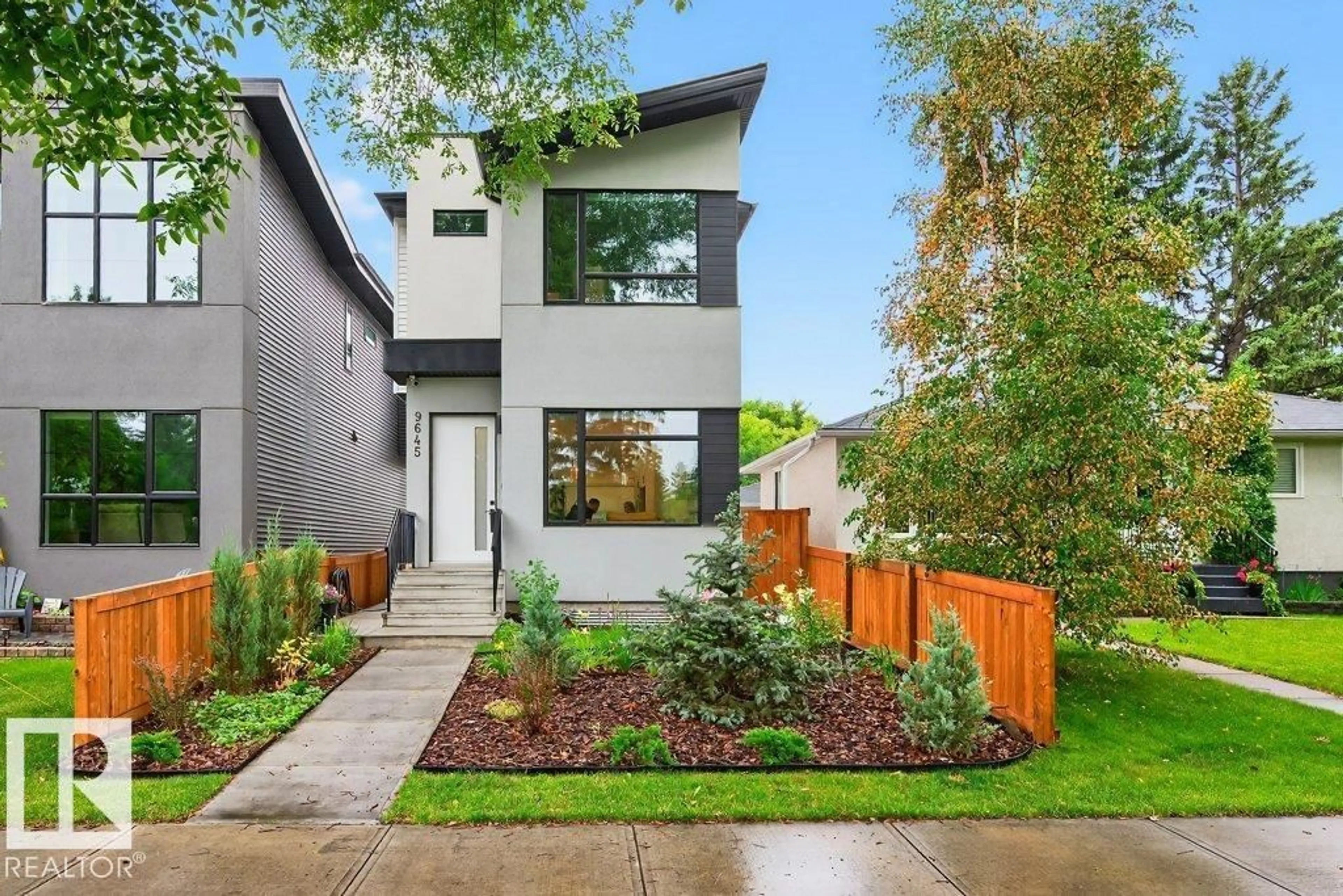 Home with brick exterior material, street for 9645 70 AV, Edmonton Alberta T6E0V2