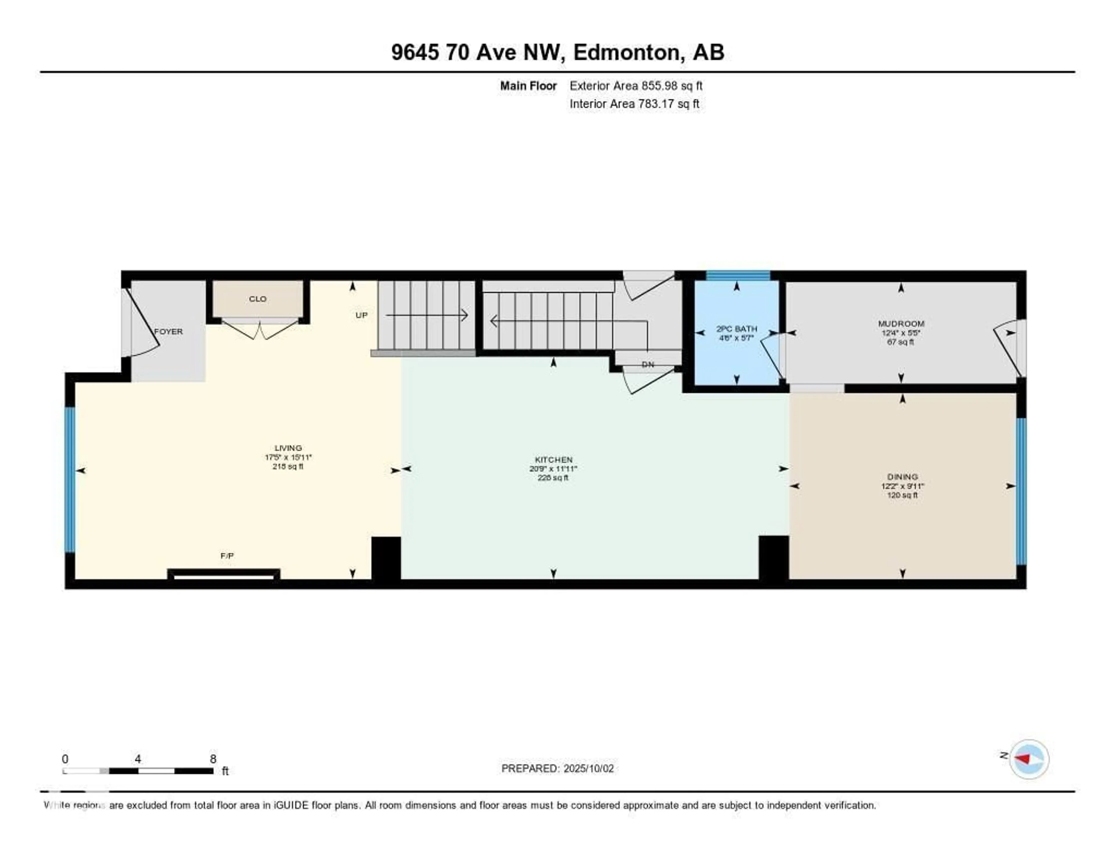 Floor plan for 9645 70 AV, Edmonton Alberta T6E0V2