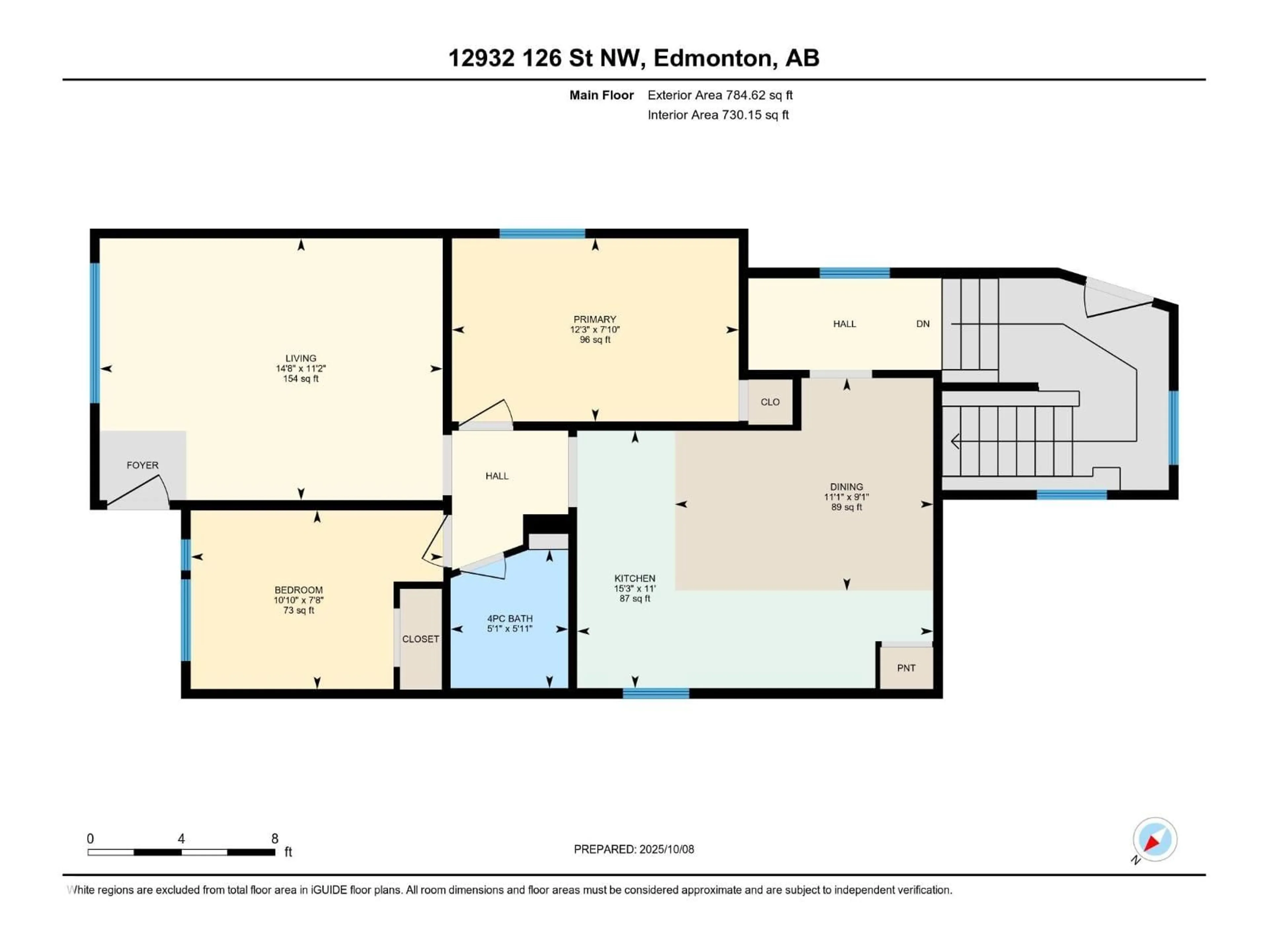 Floor plan for NW - 12932 126 ST, Edmonton Alberta T5L0Y3