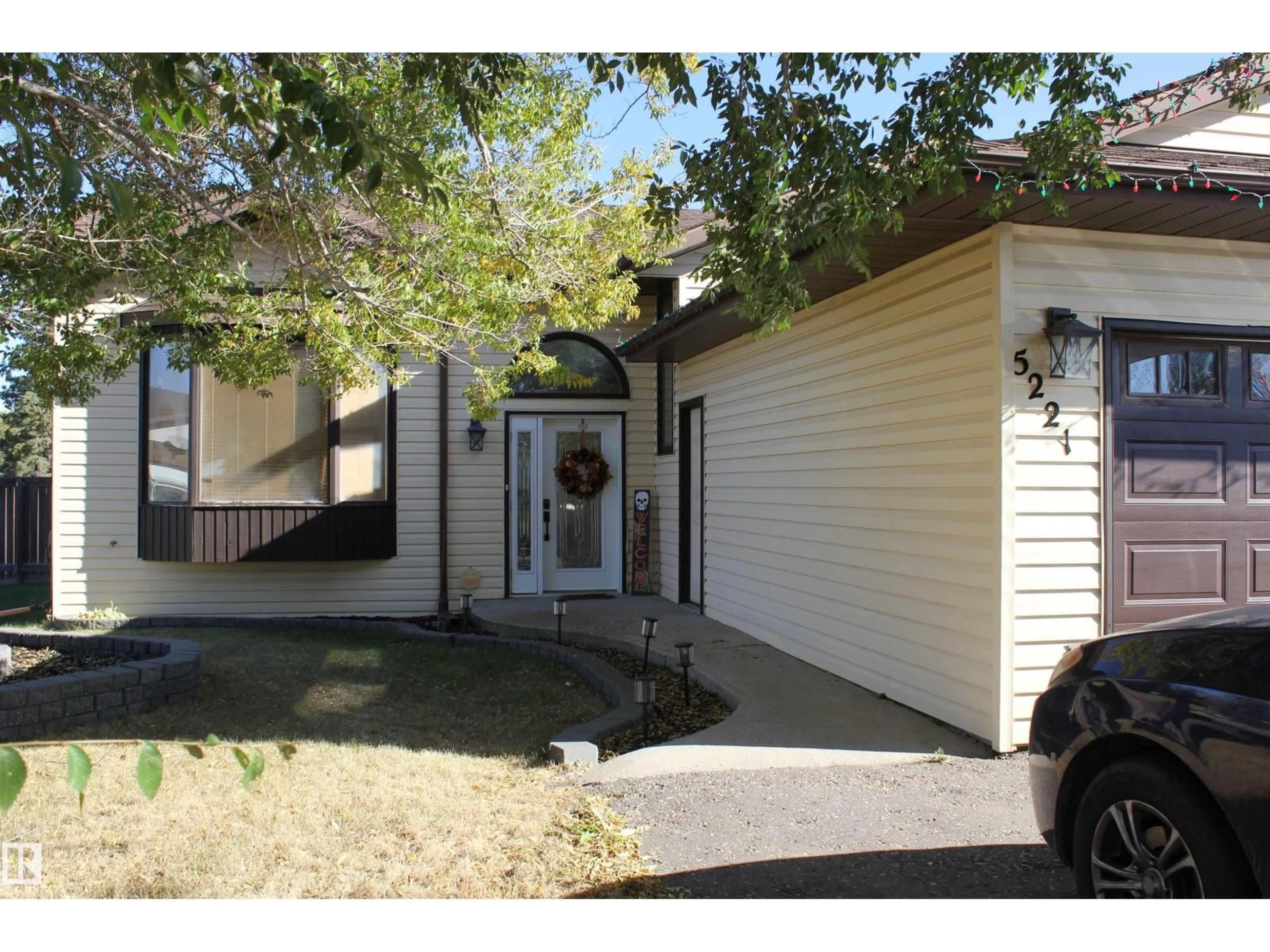 Home with vinyl exterior material, street for 5221 54A ST, Elk Point Alberta T0A1A0