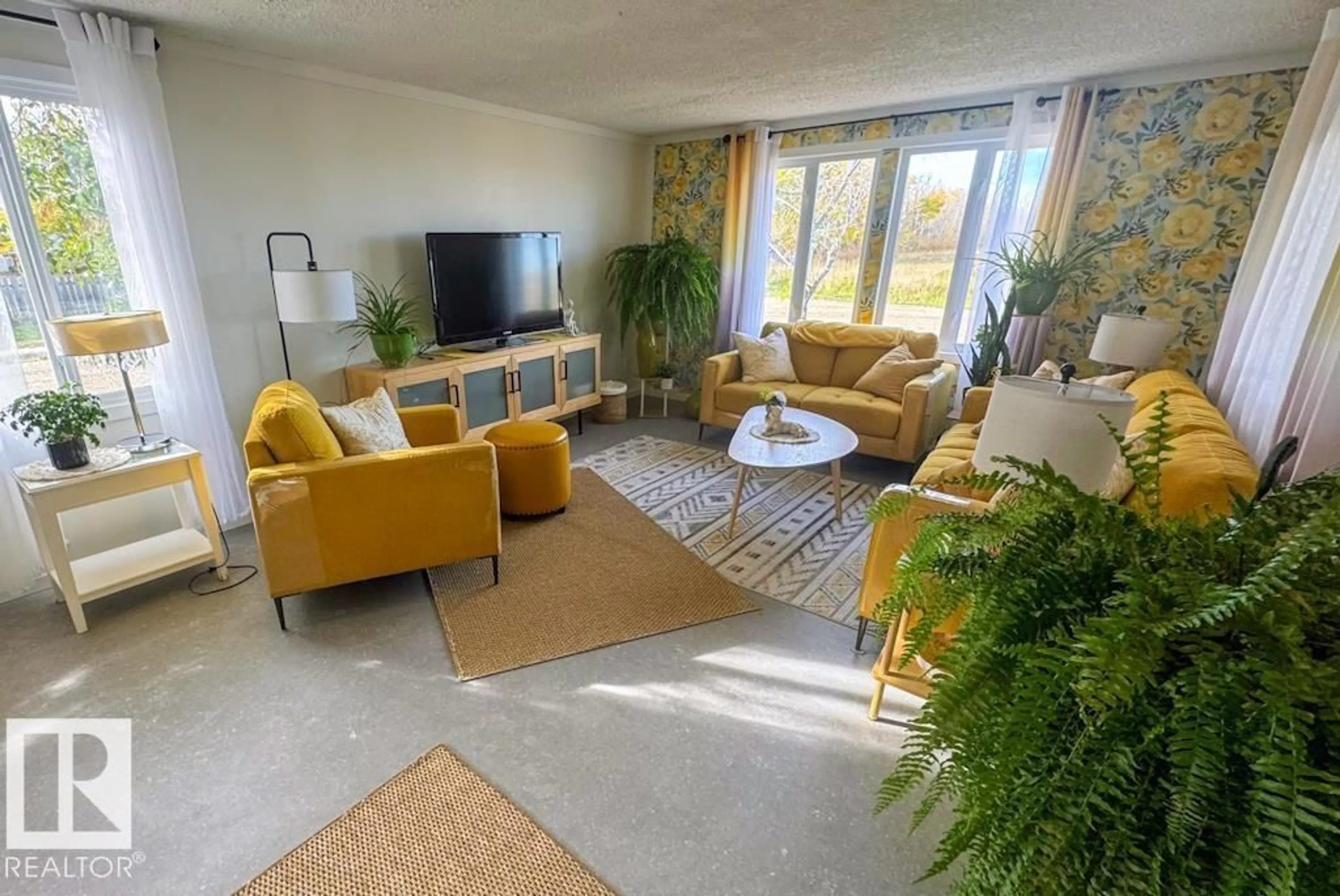 Living room with furniture, unknown for 5301 54 ST, Clyde Alberta T0G0P0