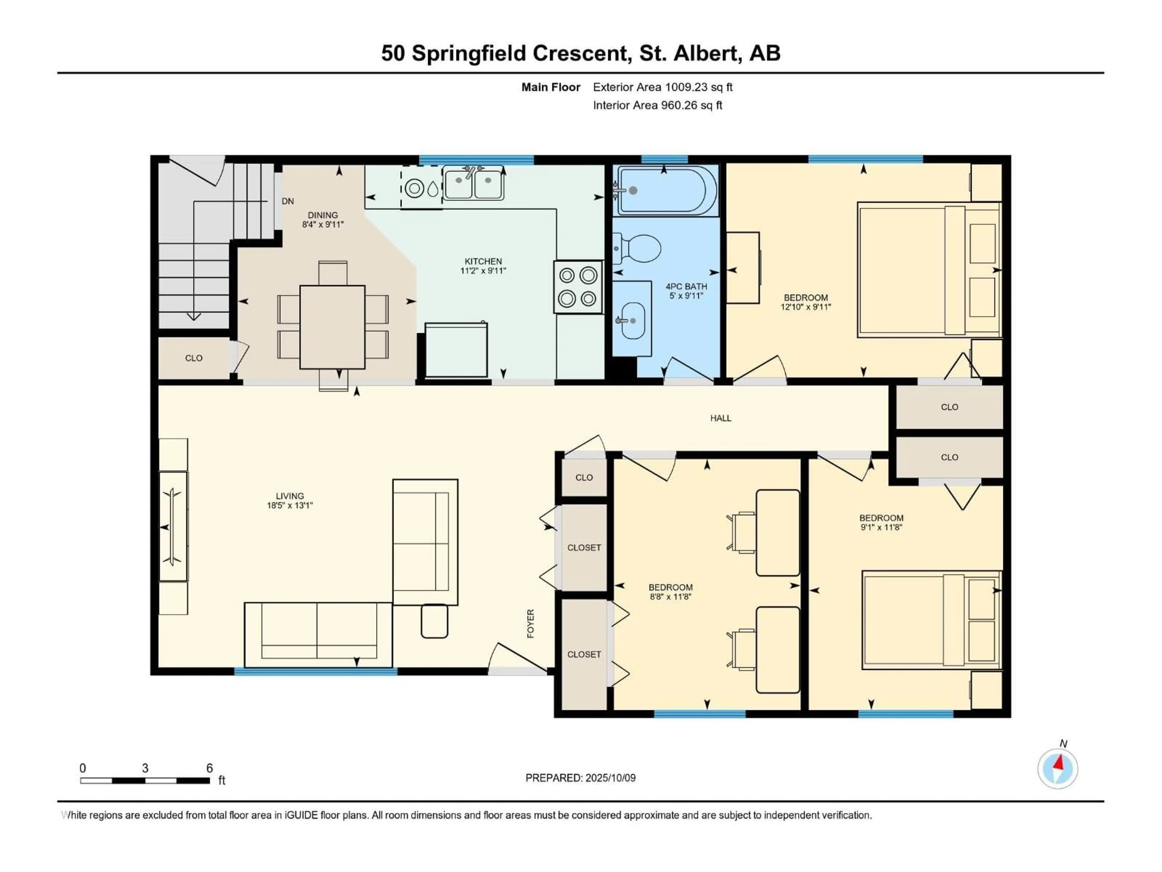 Floor plan for 50 SPRINGFIELD CR, St. Albert Alberta T8N0K1