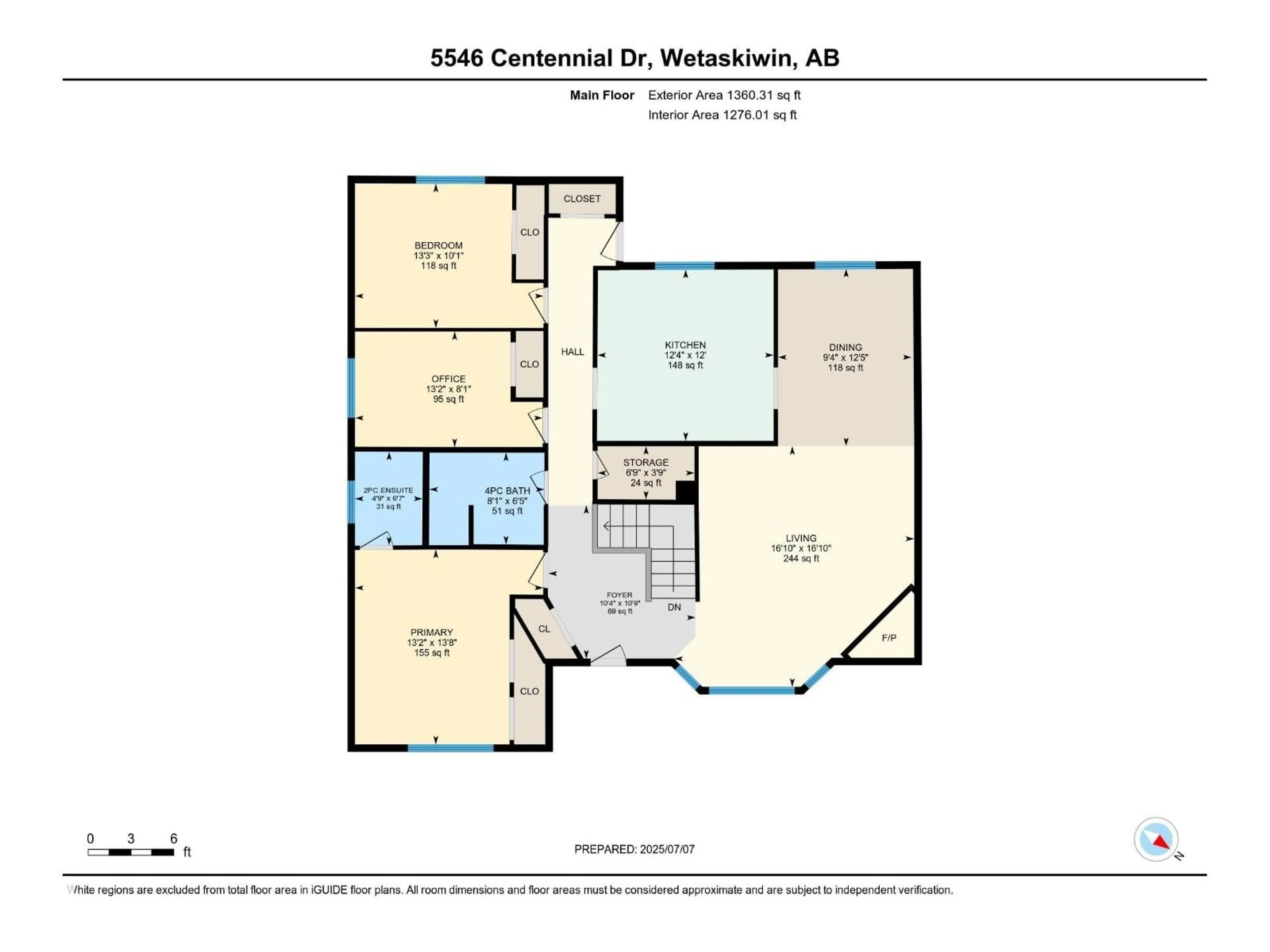 Floor plan for 5546 CENTENNIAL DR, Wetaskiwin Alberta T9A2L7