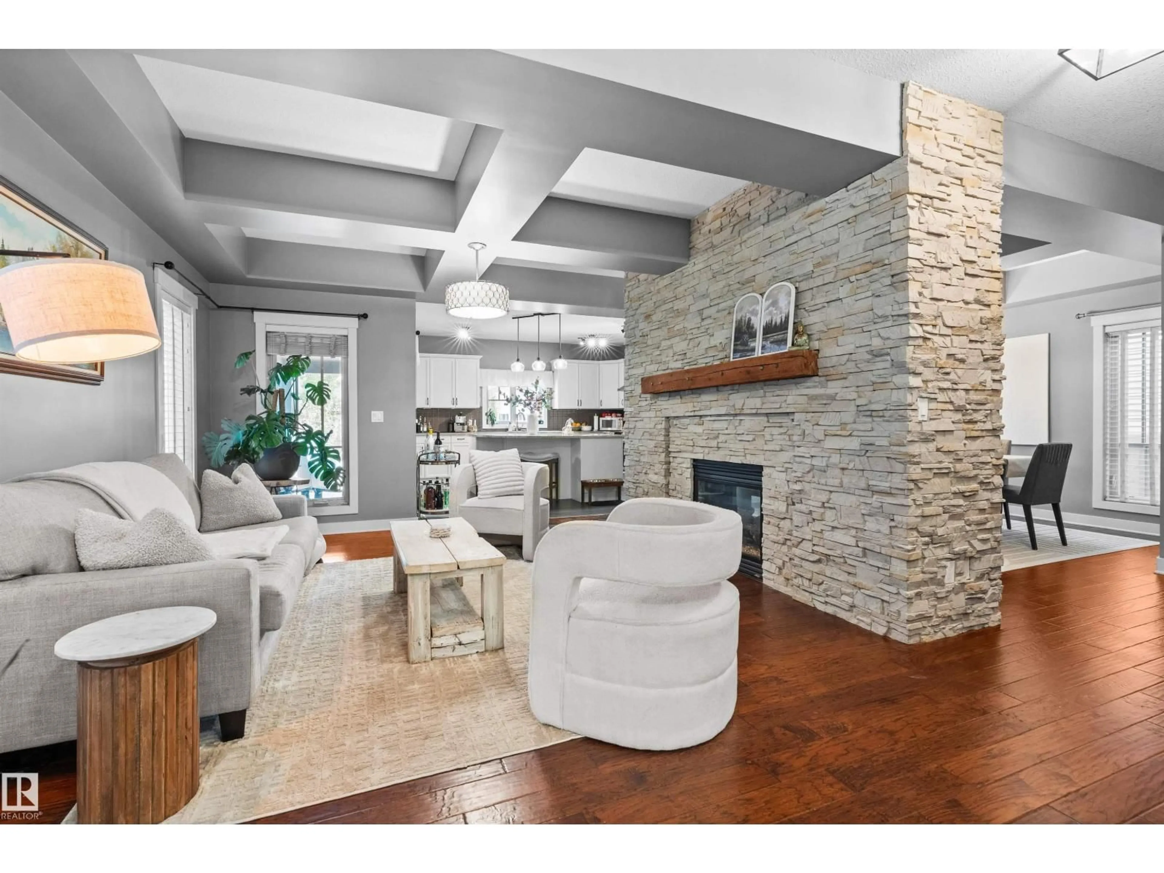 Living room with furniture, ceramic/tile floor for 2706 ANDERSON CR, Edmonton Alberta T6W0K5