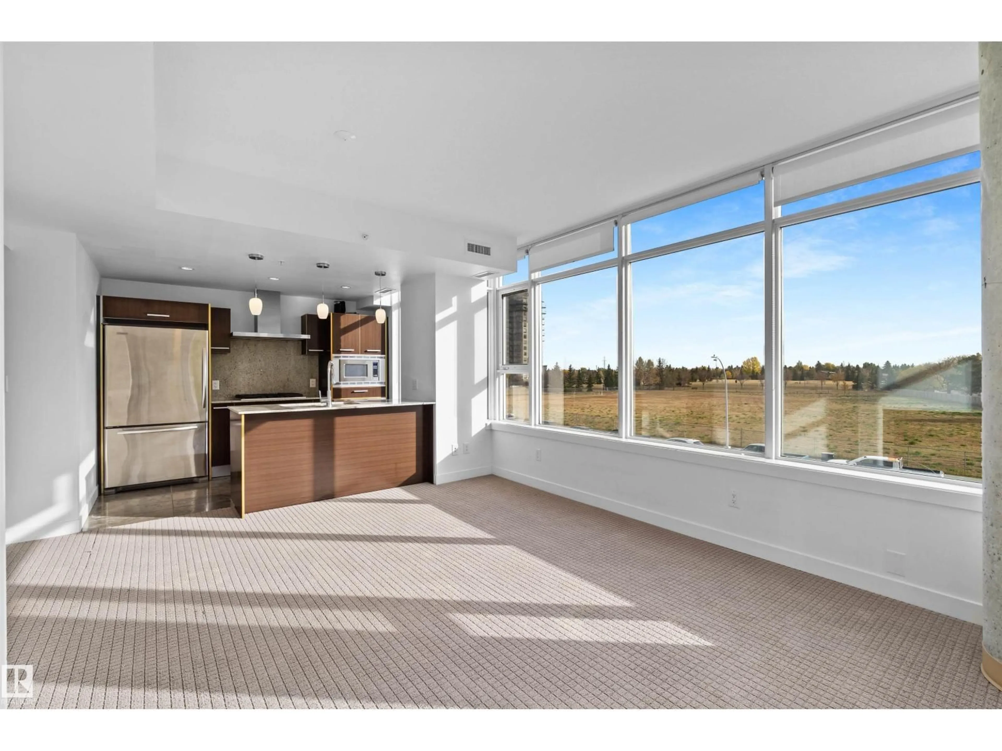 Open concept kitchen, ceramic/tile floor for 209 - 2606 109 ST NW, Edmonton Alberta T6J3S9