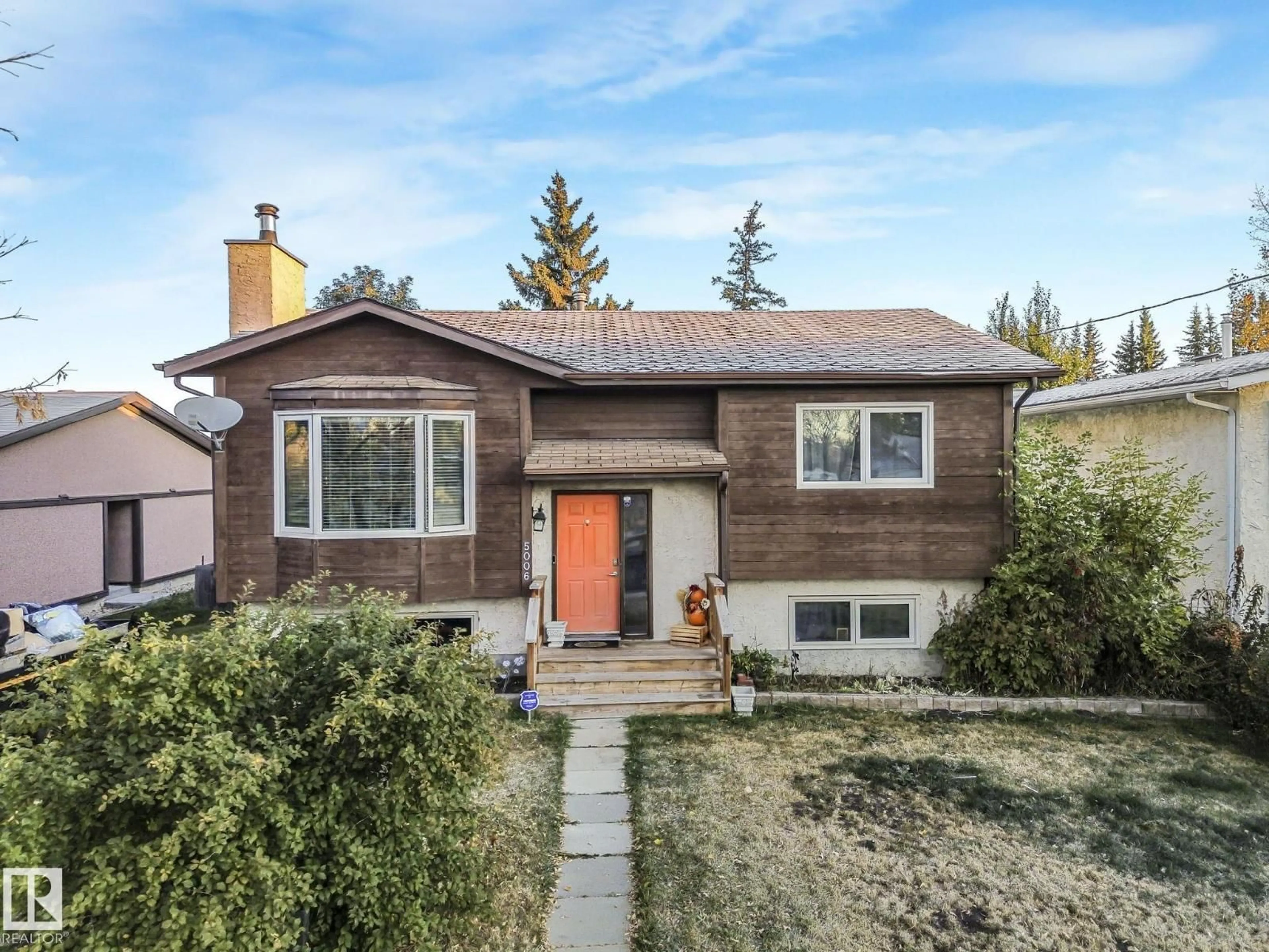 Home with brick exterior material, street for 5006 51 AV, Calmar Alberta T0C0V0
