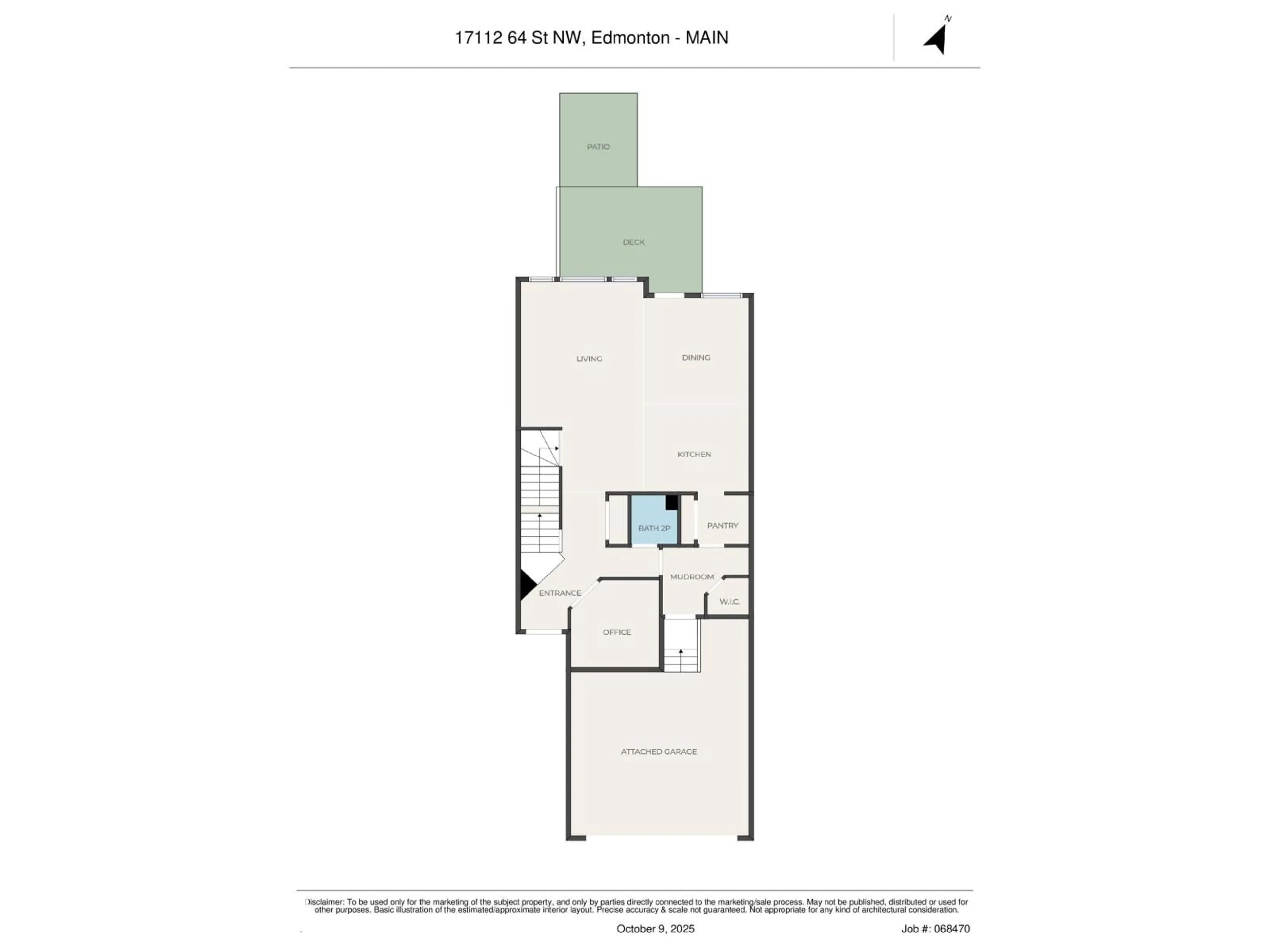 Floor plan for 17112 64 ST, Edmonton Alberta T5Y3P9
