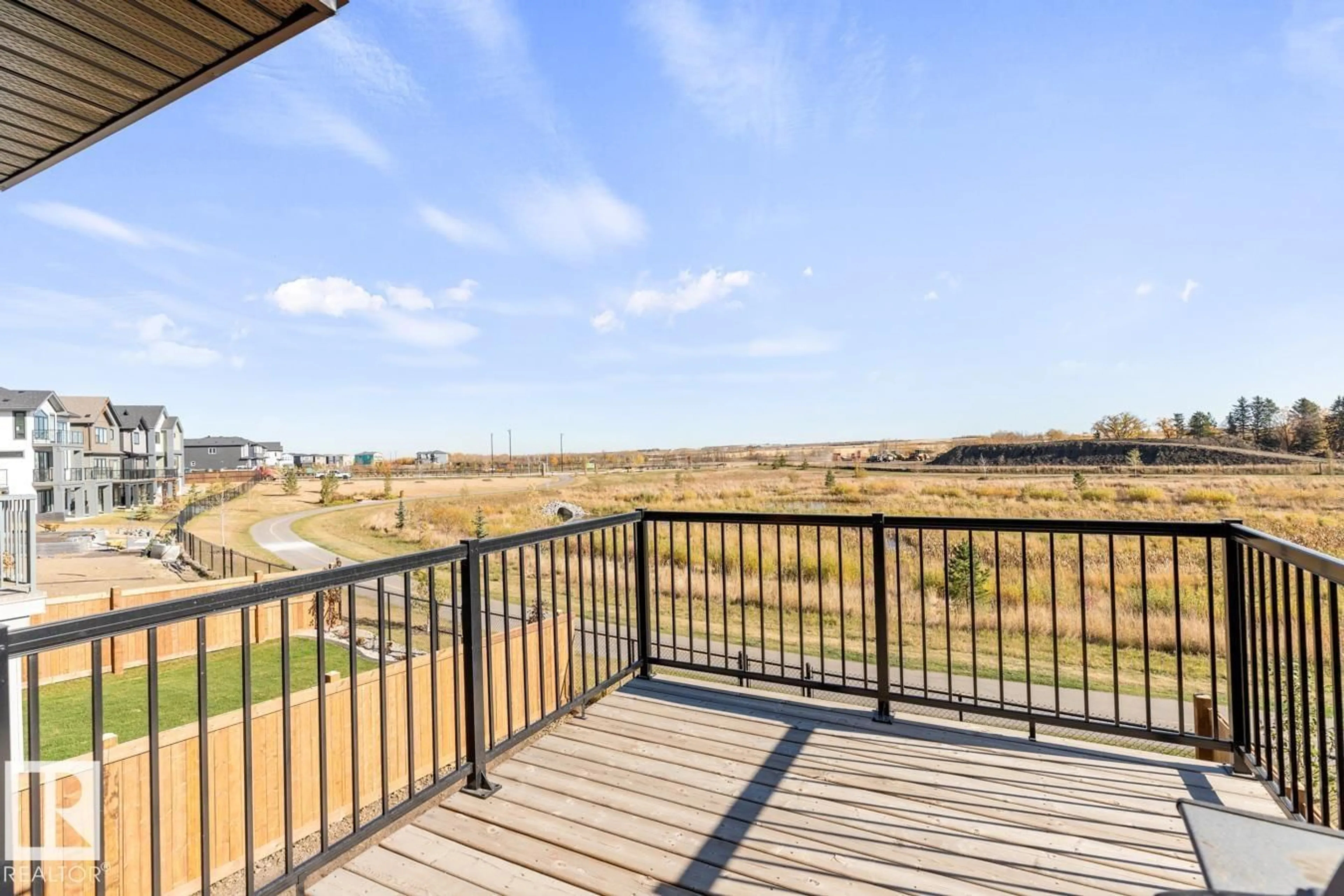 Patio, water/lake/river/ocean view for 338 CANTER WD, Sherwood Park Alberta T8H2Z7