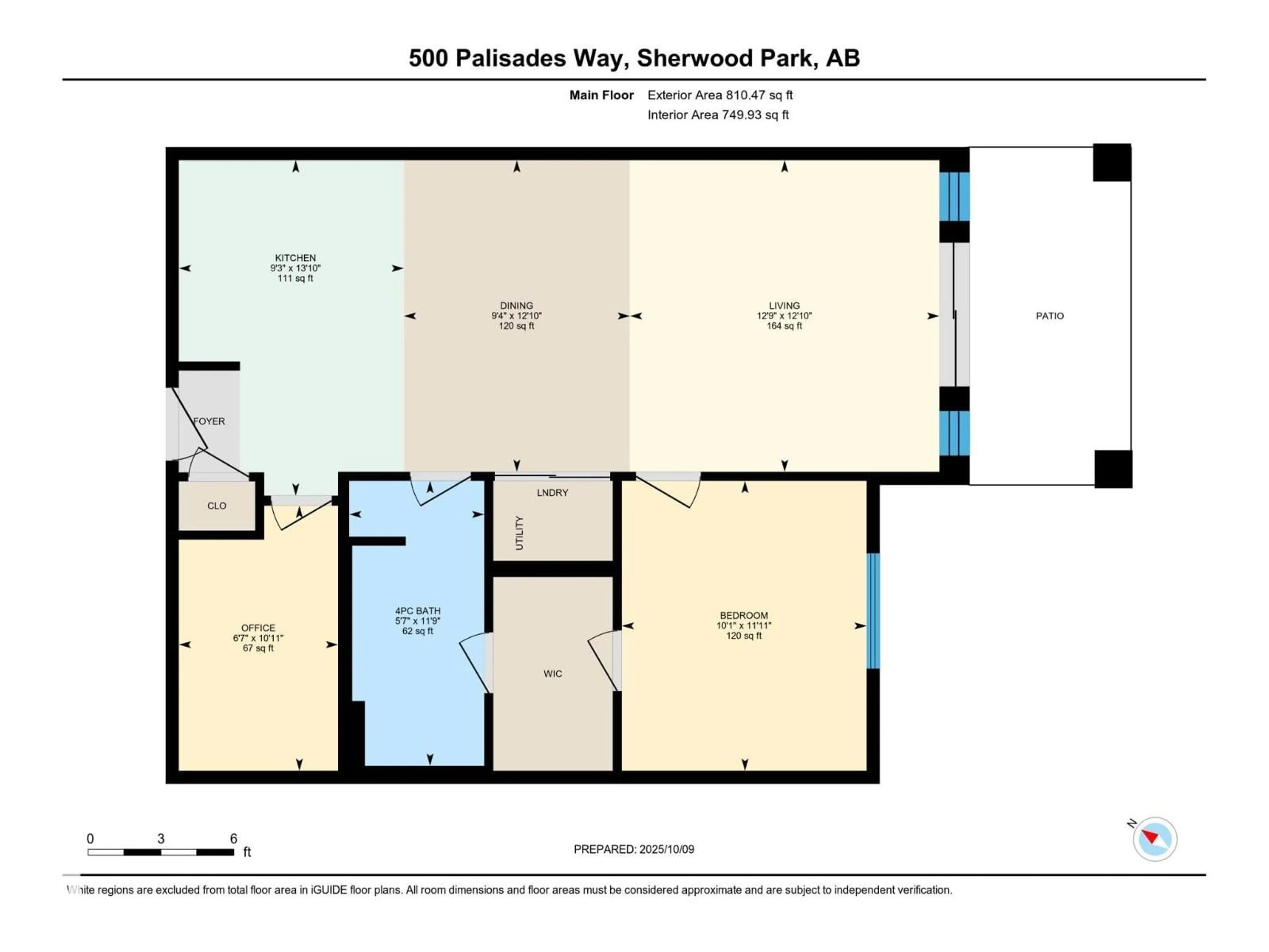 Floor plan for 112 500 PALISADES WY, Sherwood Park Alberta T8H0H7