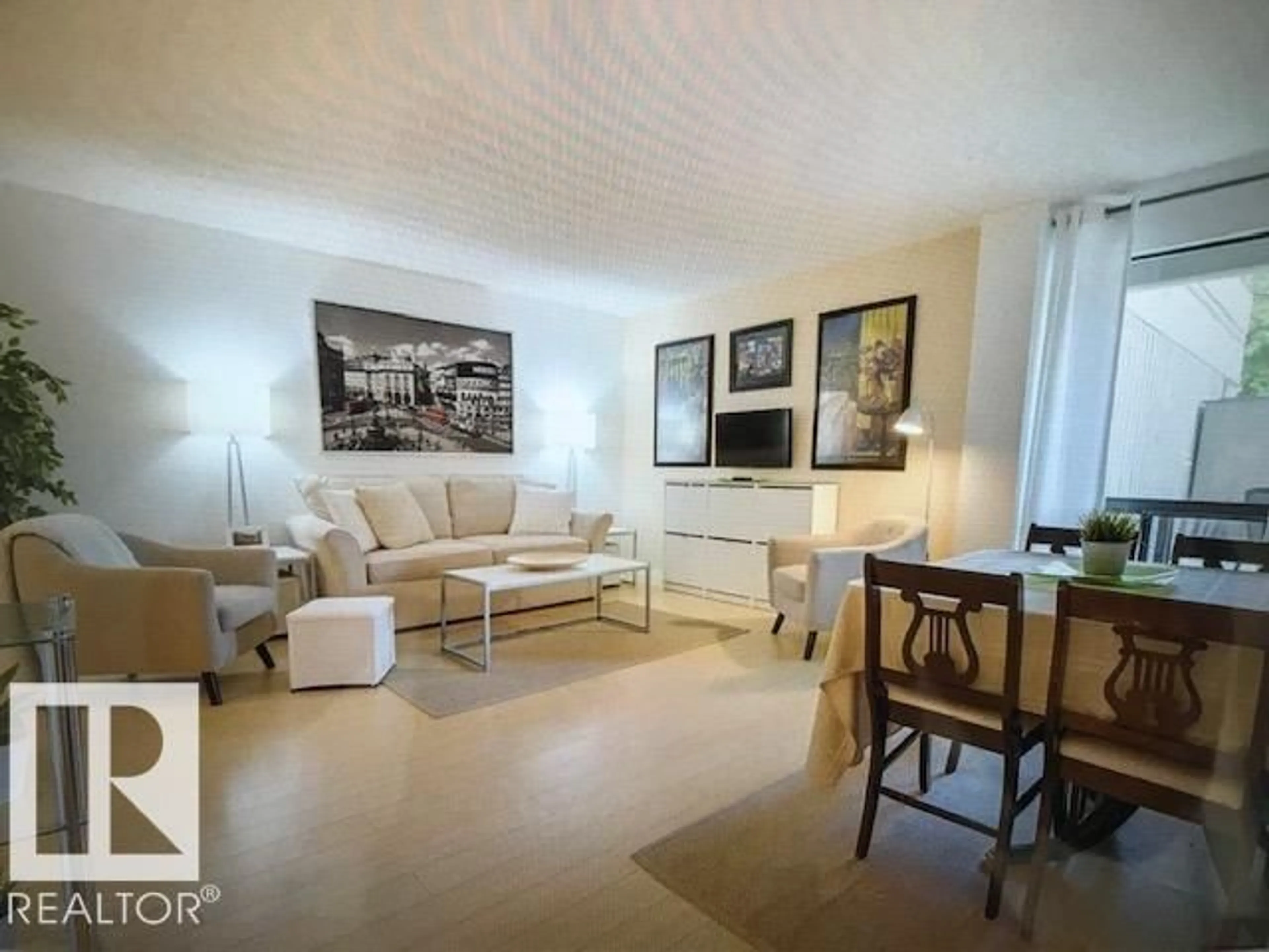 Living room with furniture, unknown for #104 - 10175 114 ST, Edmonton Alberta T5K2L4