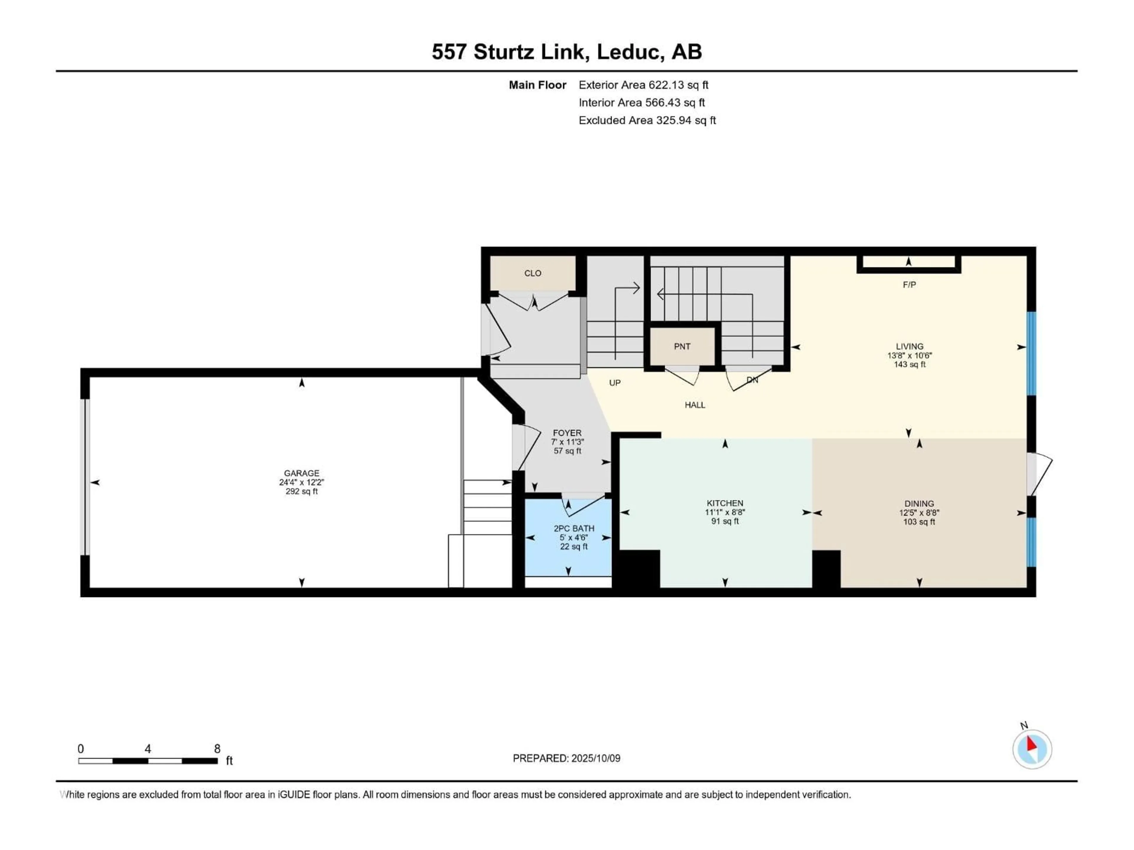 Floor plan for 557 STURTZ LI, Leduc Alberta T9E1E3
