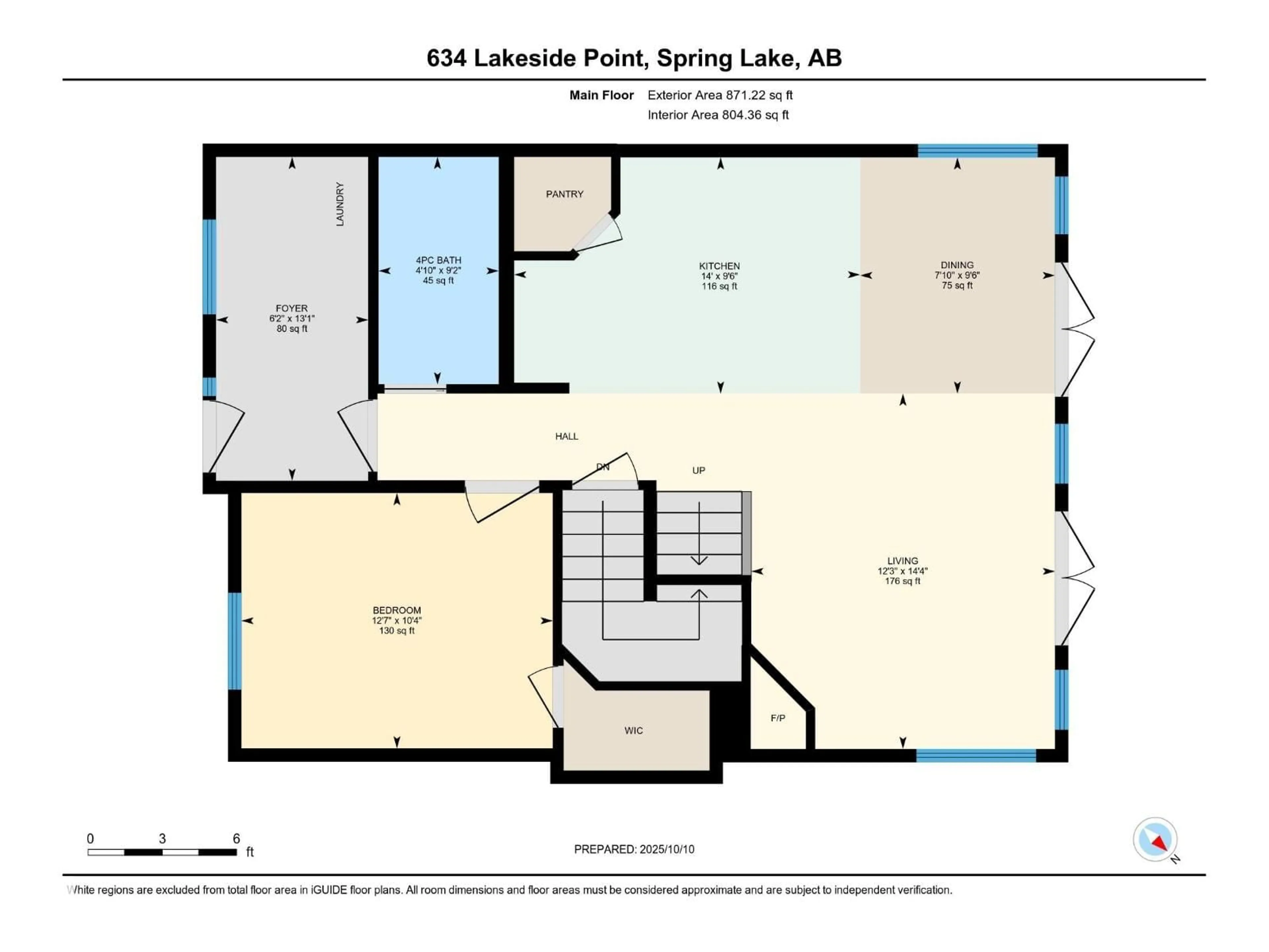 Floor plan for 634 LAKESIDE PT, Rural Parkland County Alberta T7Z2T5