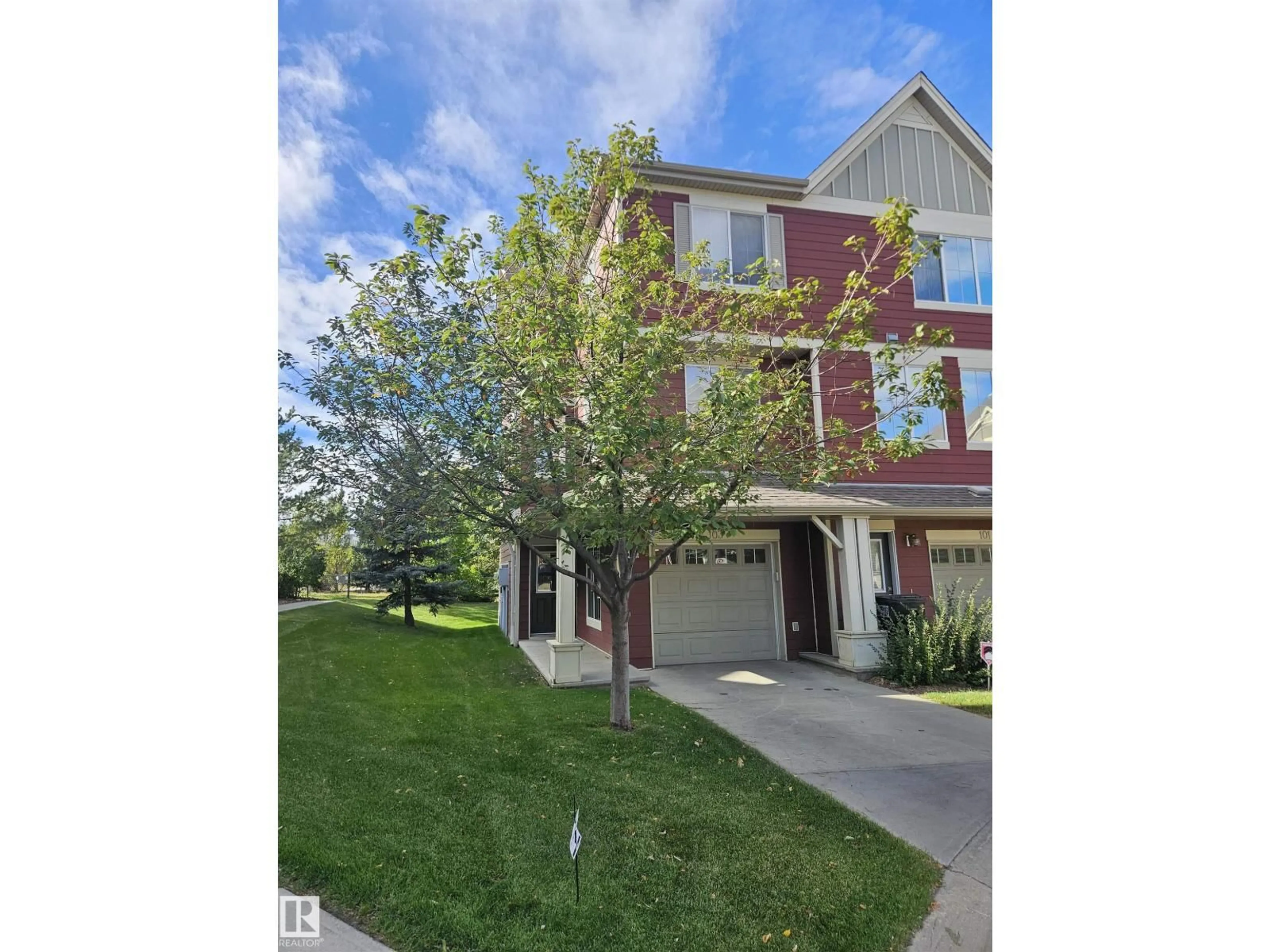 A pic from outside/outdoor area/front of a property/back of a property/a pic from drone, street for #103 - 603 WATT BV, Edmonton Alberta T6X0P3