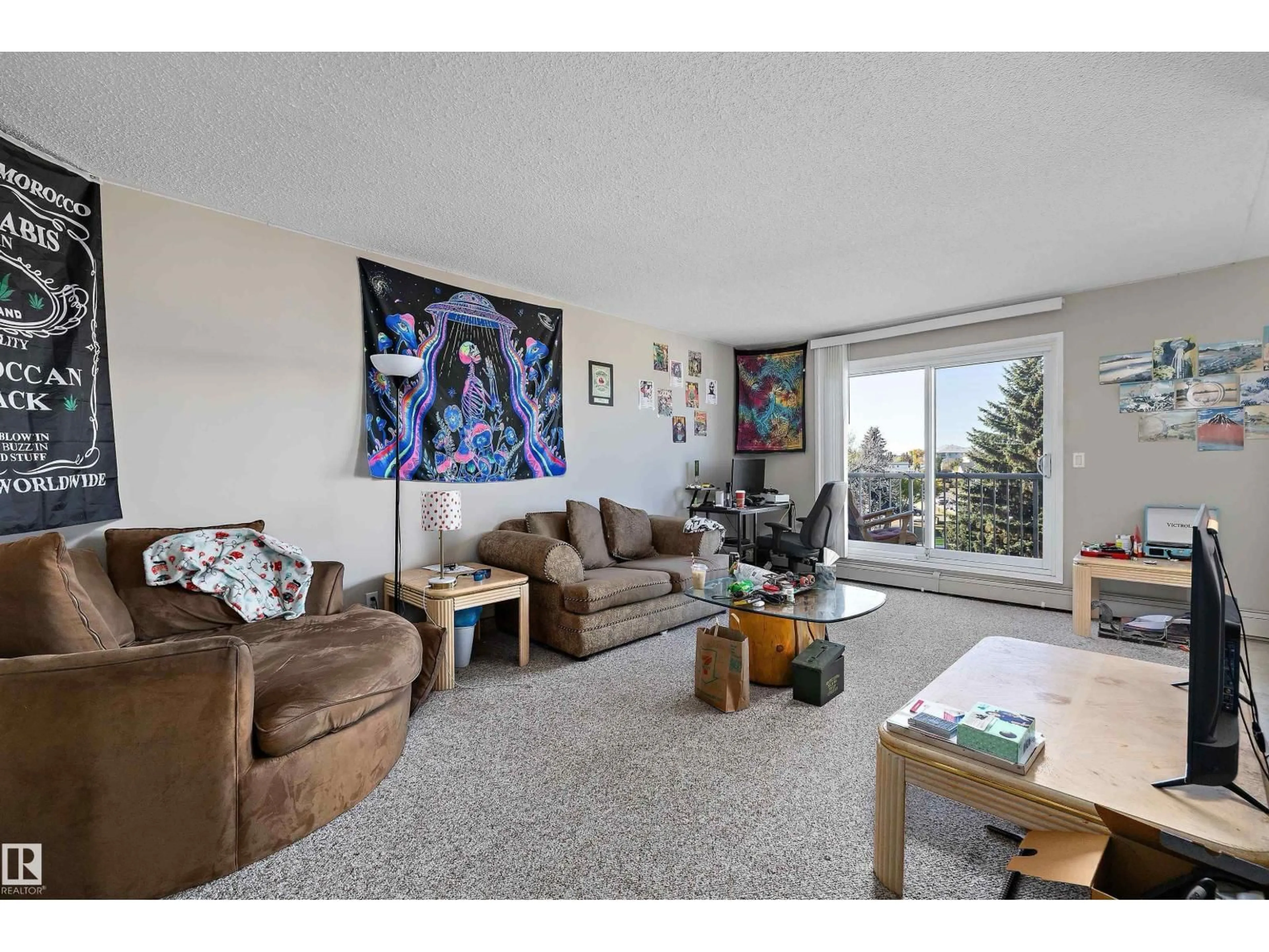 Living room with furniture, unknown for 401 - 4608 52 AV, Stony Plain Alberta T7Z1N7