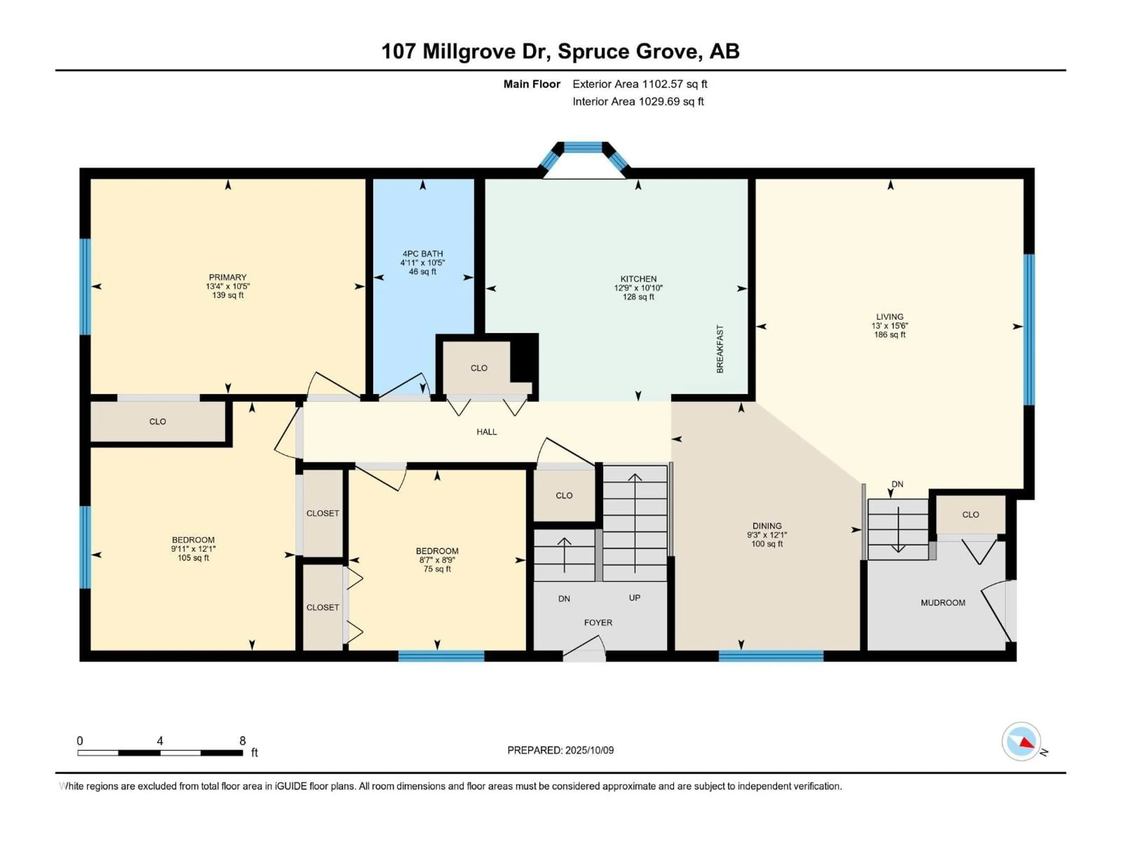 Floor plan for 107 MILLGROVE DR, Spruce Grove Alberta T7X2S4