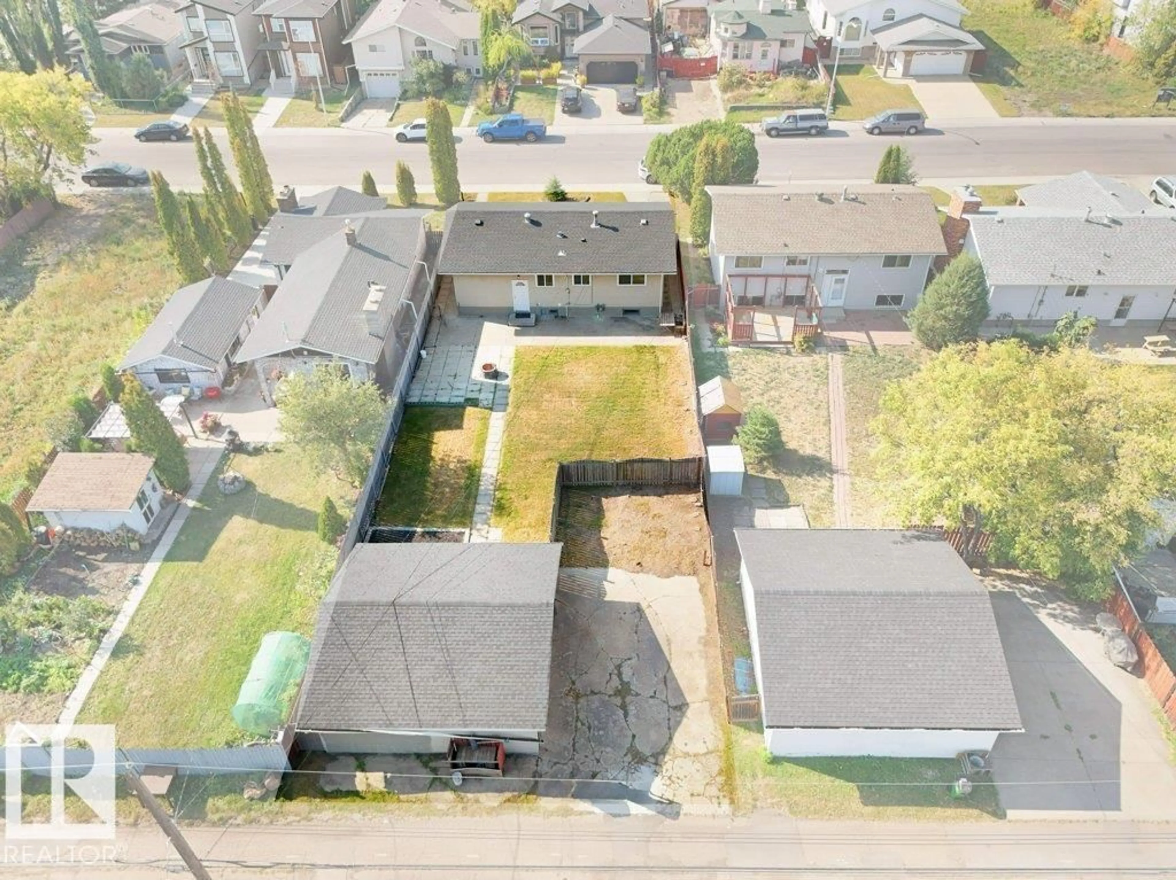A pic from outside/outdoor area/front of a property/back of a property/a pic from drone, street for NW - 9815 159 ST, Edmonton Alberta T5P2Z6