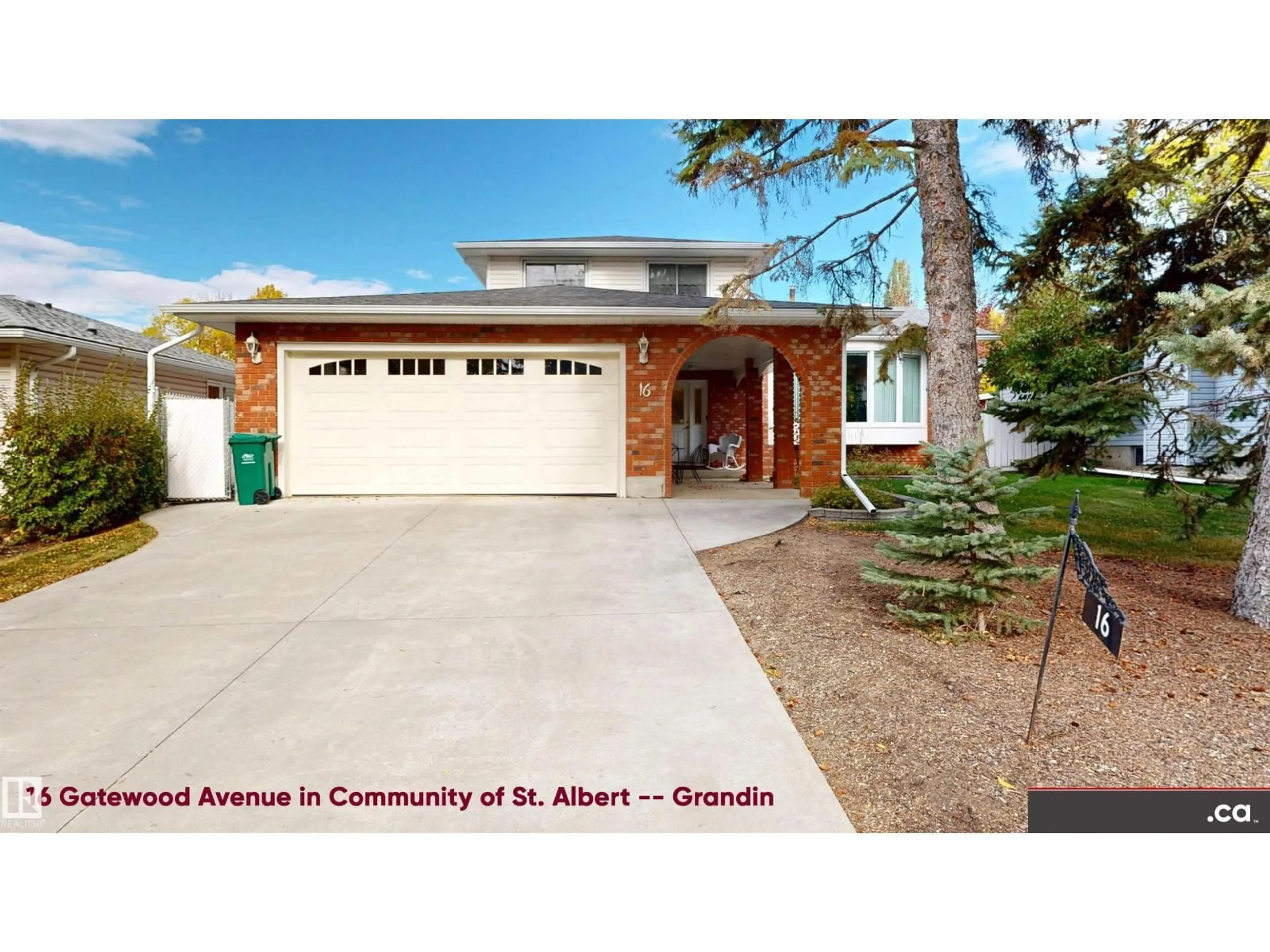 Home with brick exterior material, street for 16 GATEWOOD AV, St. Albert Alberta T8N0Z9