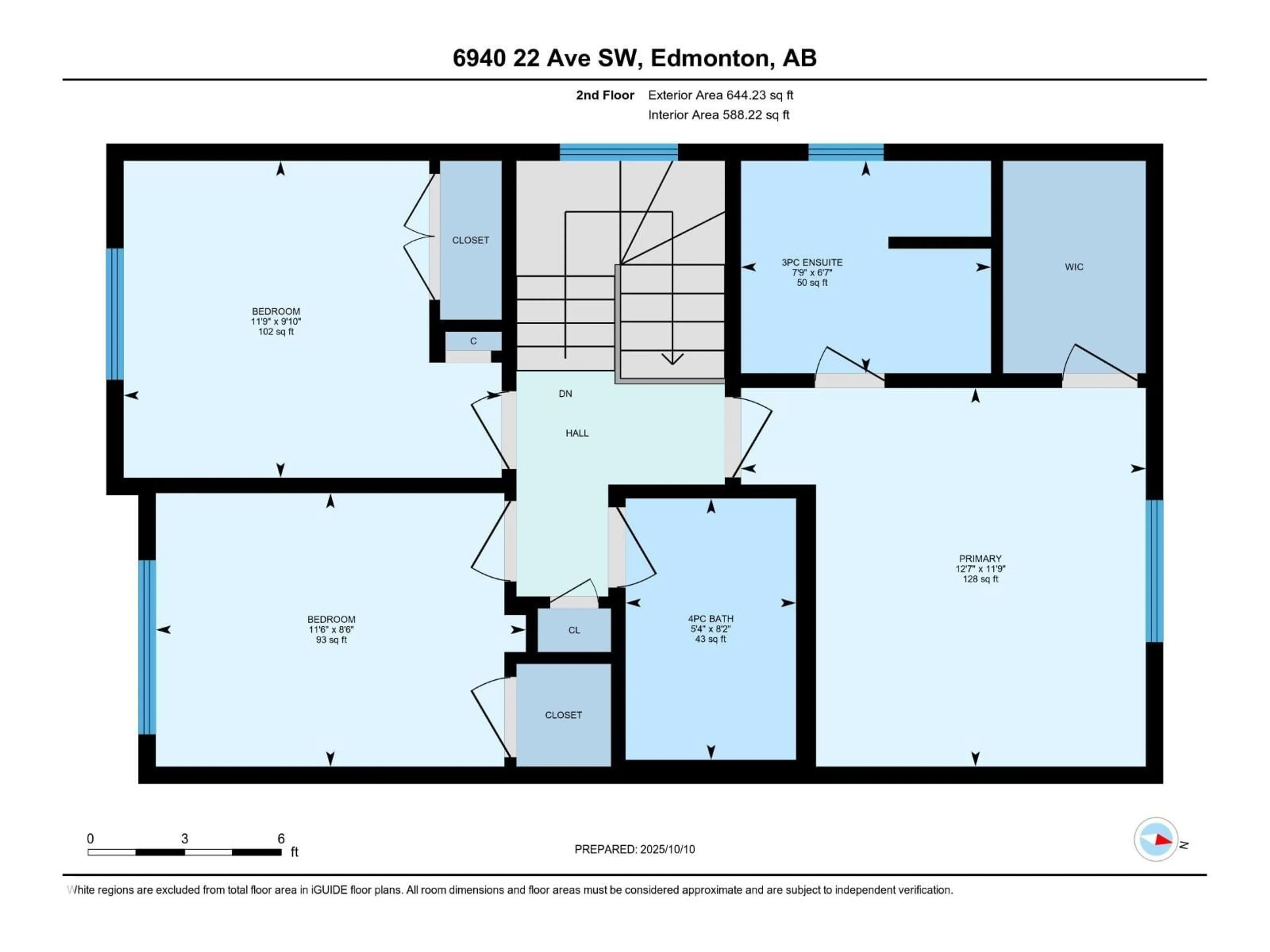 Floor plan for 6940 22 AV, Edmonton Alberta T6X0V4