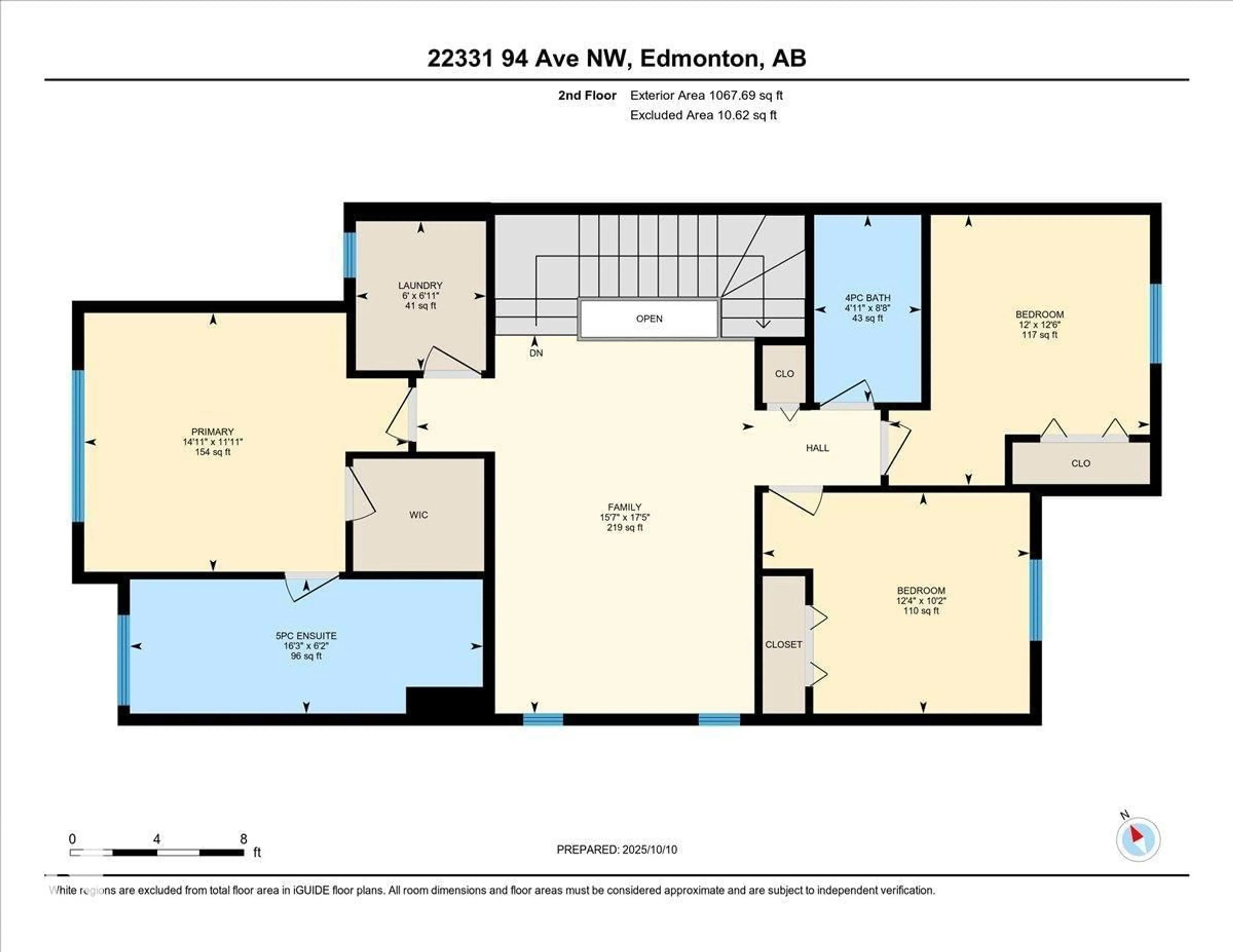 Floor plan for 22331 94 AV, Edmonton Alberta T5T7J9