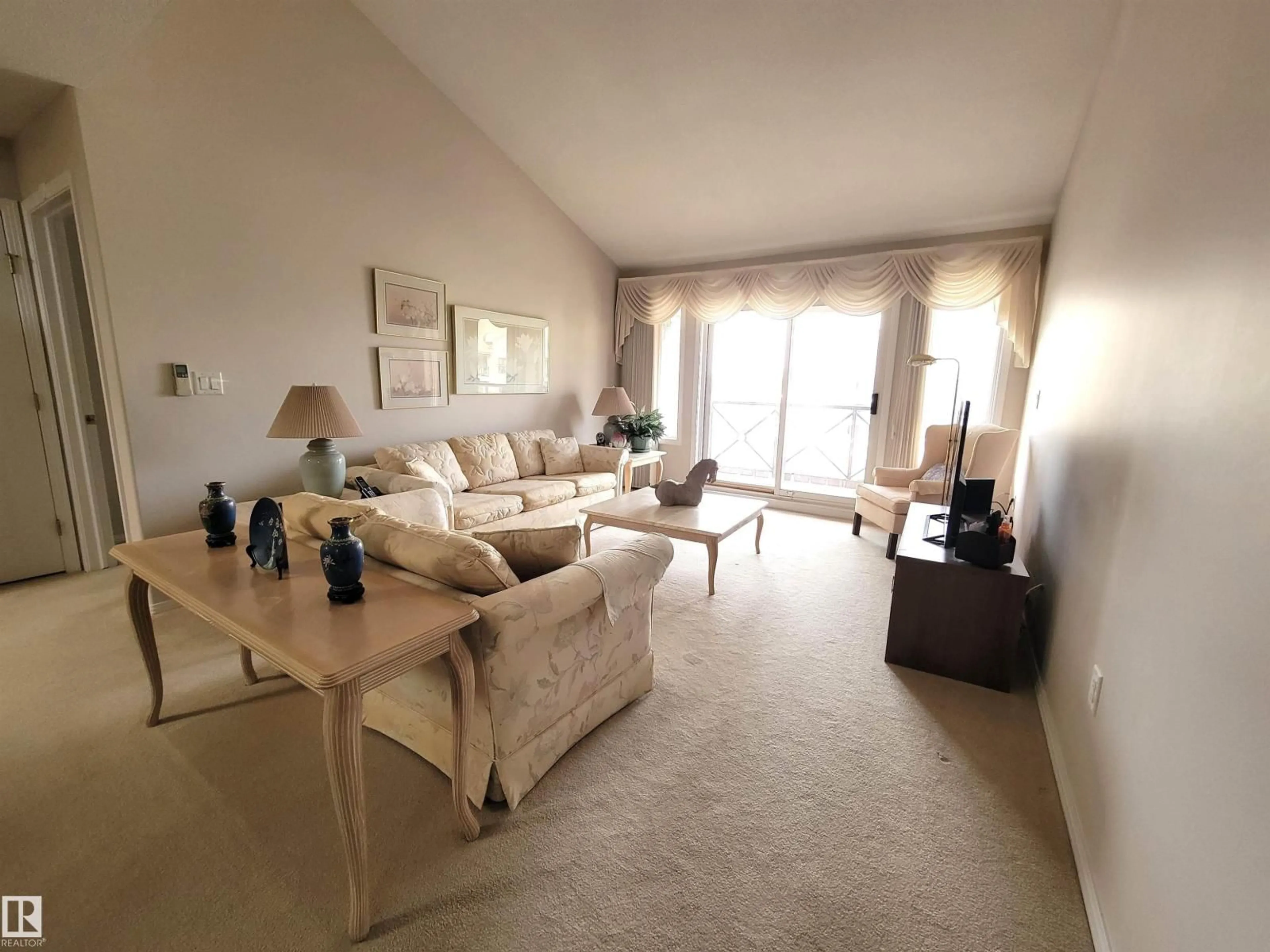 Living room with furniture, unknown for #402 - 8942 156 ST, Edmonton Alberta T5R5Z5