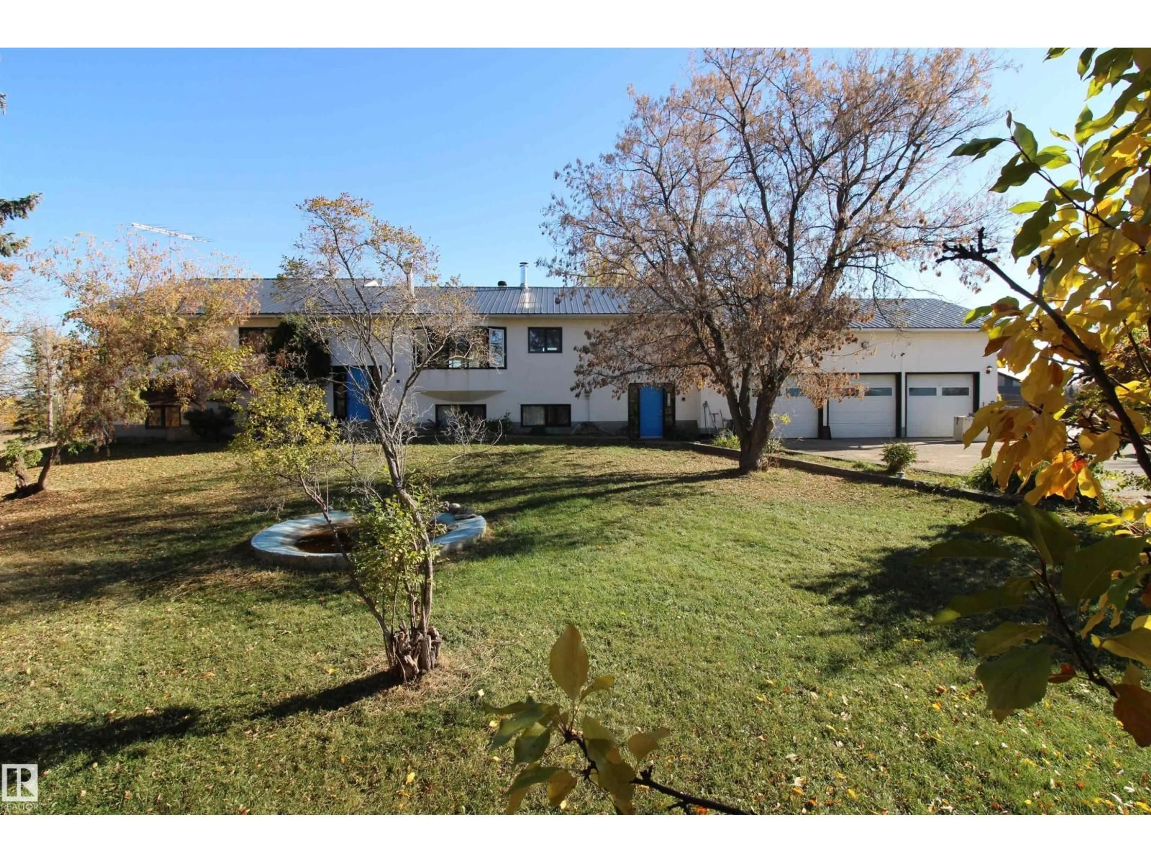 A pic from outside/outdoor area/front of a property/back of a property/a pic from drone, street for 53021 RGE ROAD 73, Rural Parkland County Alberta T0E0S0