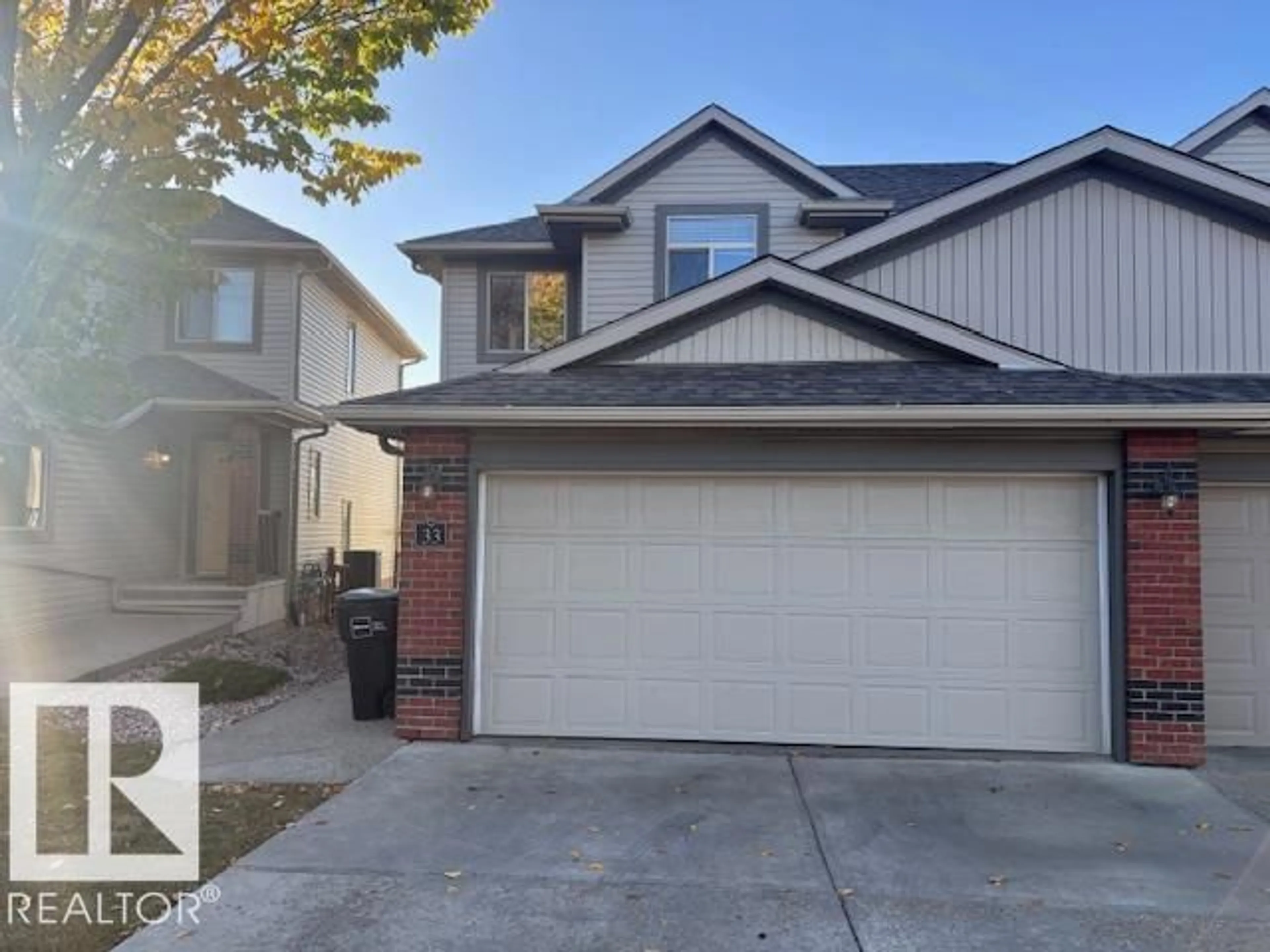 Home with vinyl exterior material, street for #33 - 1128 156 ST, Edmonton Alberta T6R0C9